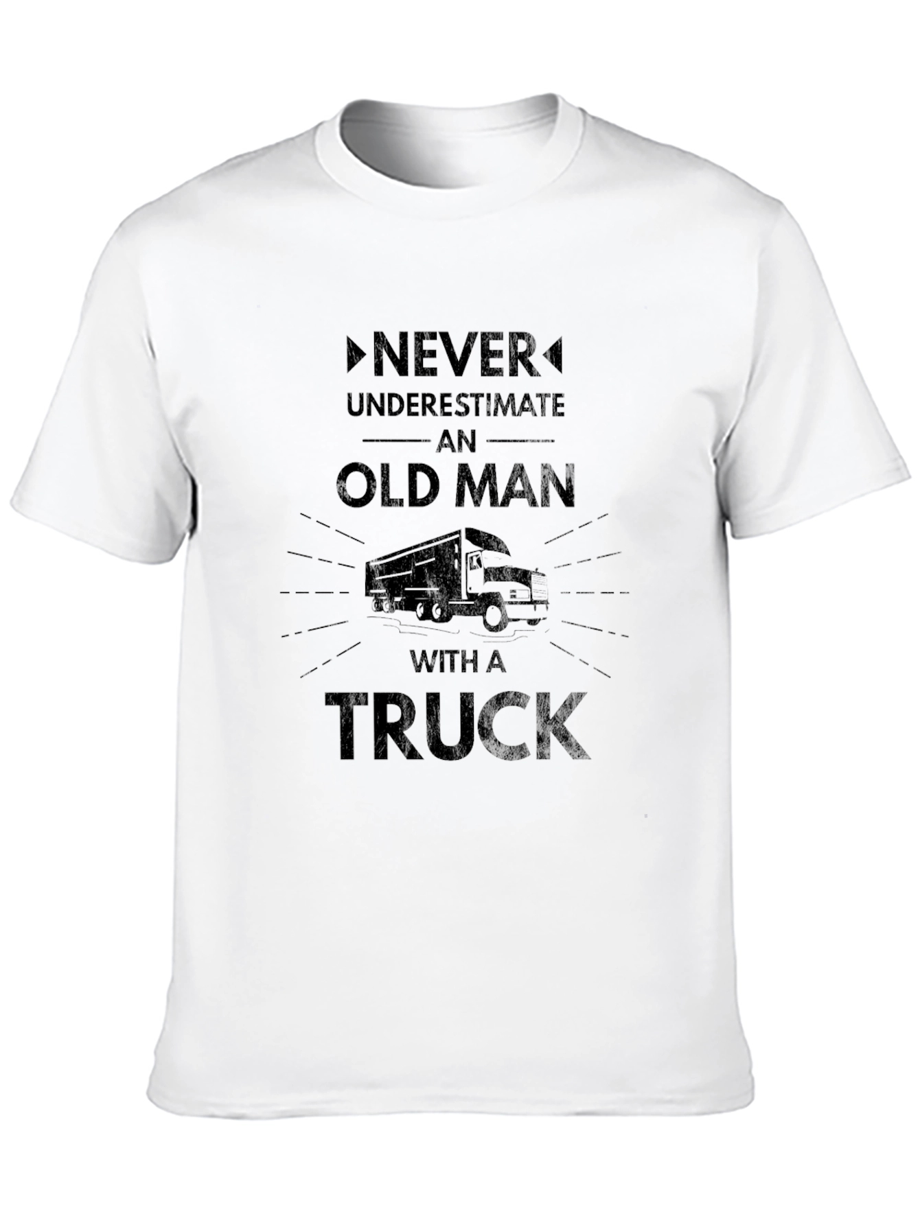 Old Man Truck Graphic Tee - Black