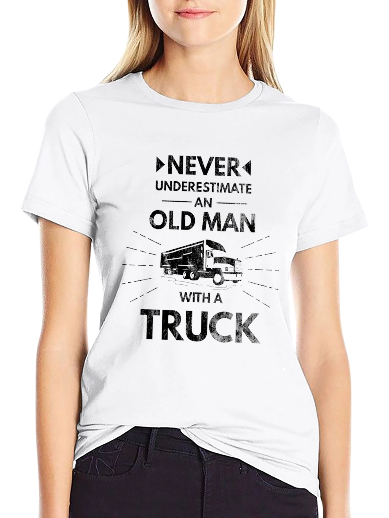 Old Man Truck Graphic Tee - Black