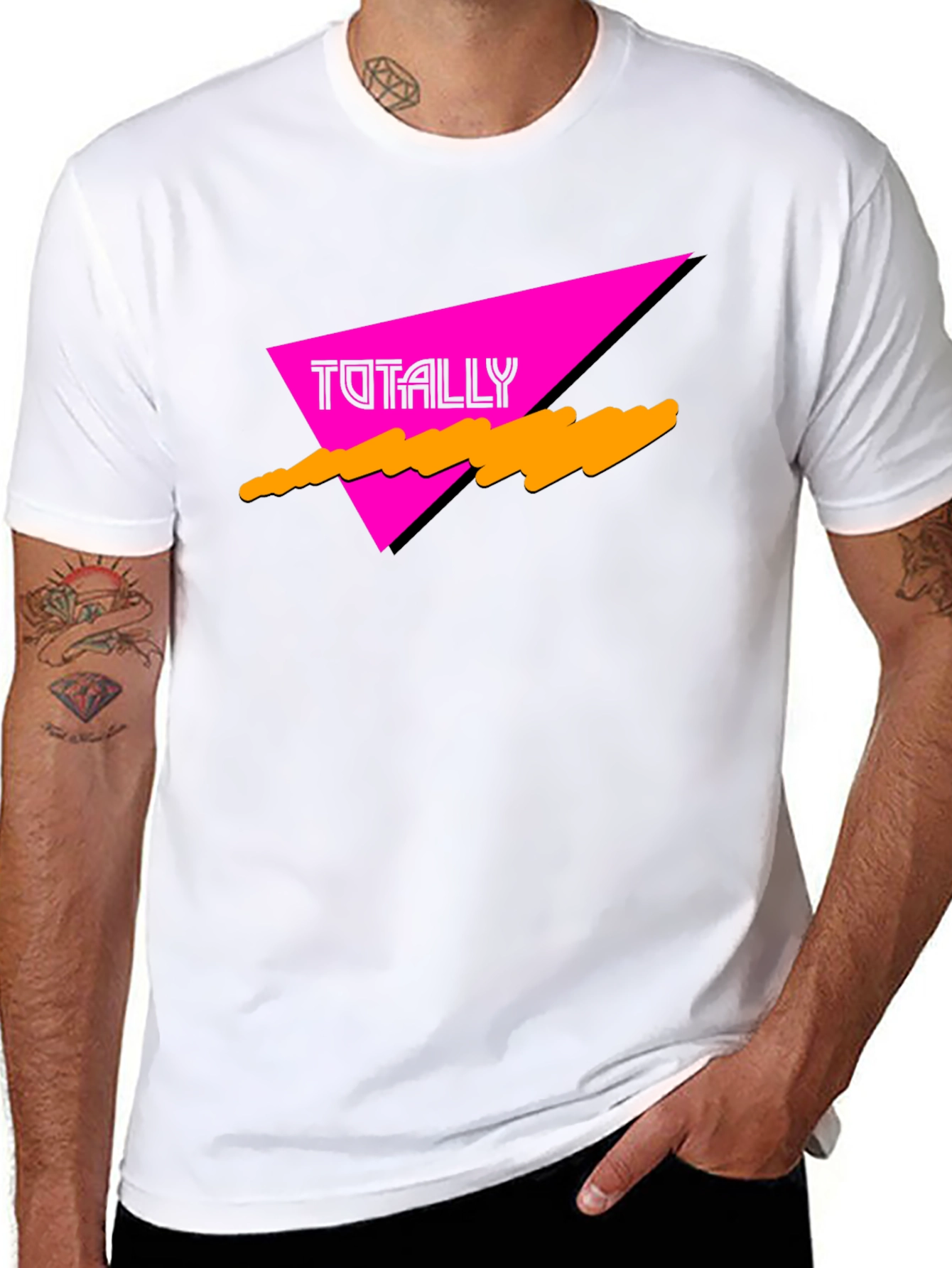 Totally 80s Retro Graphic Tee - Black