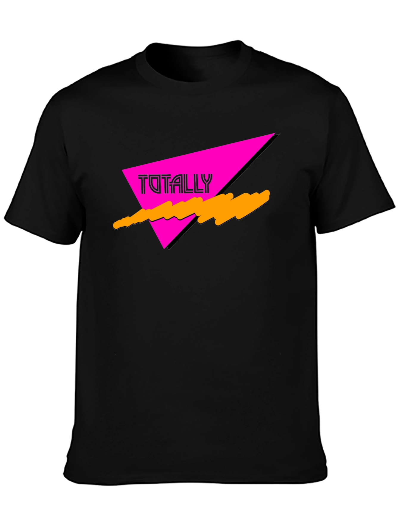 Totally 80s Retro Graphic Tee - Black