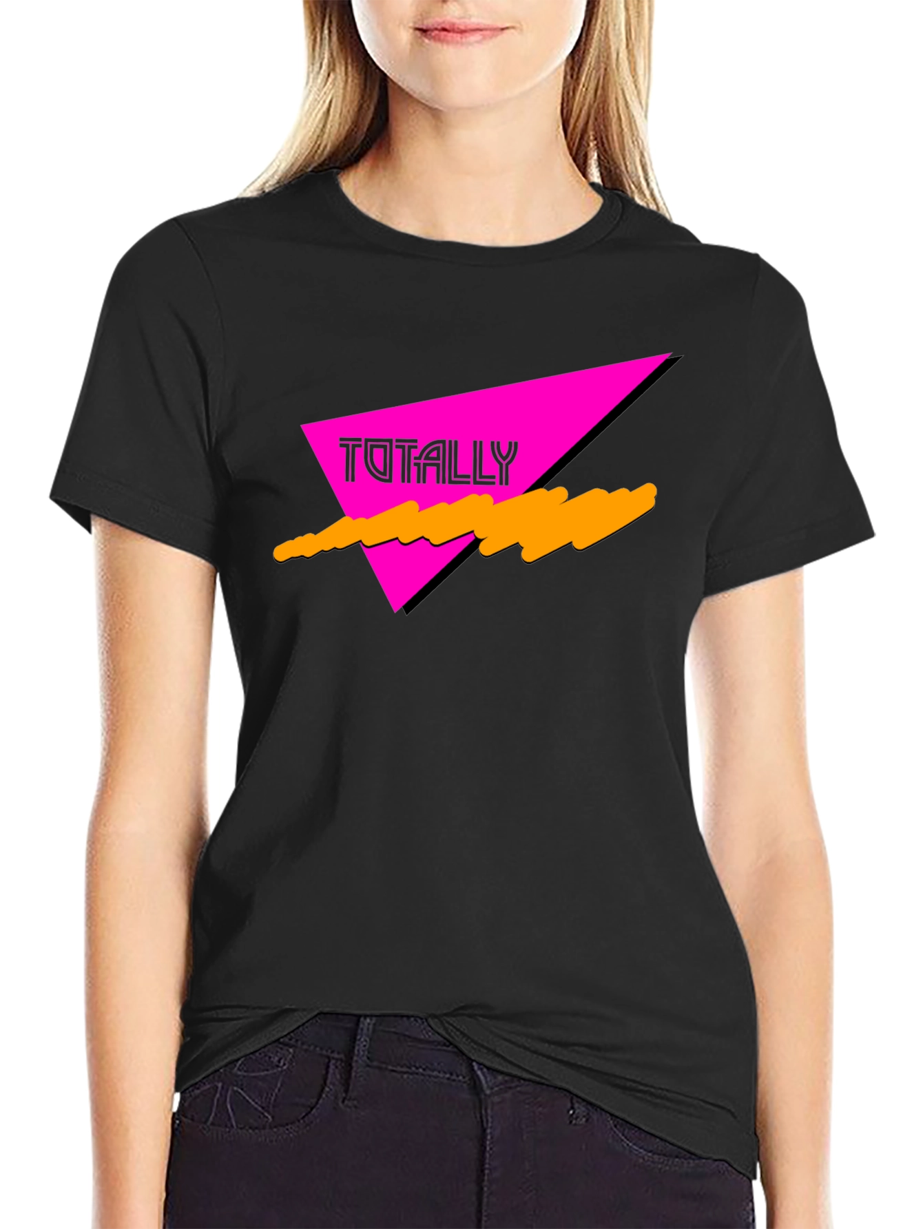 Totally 80s Retro Graphic Tee - Black