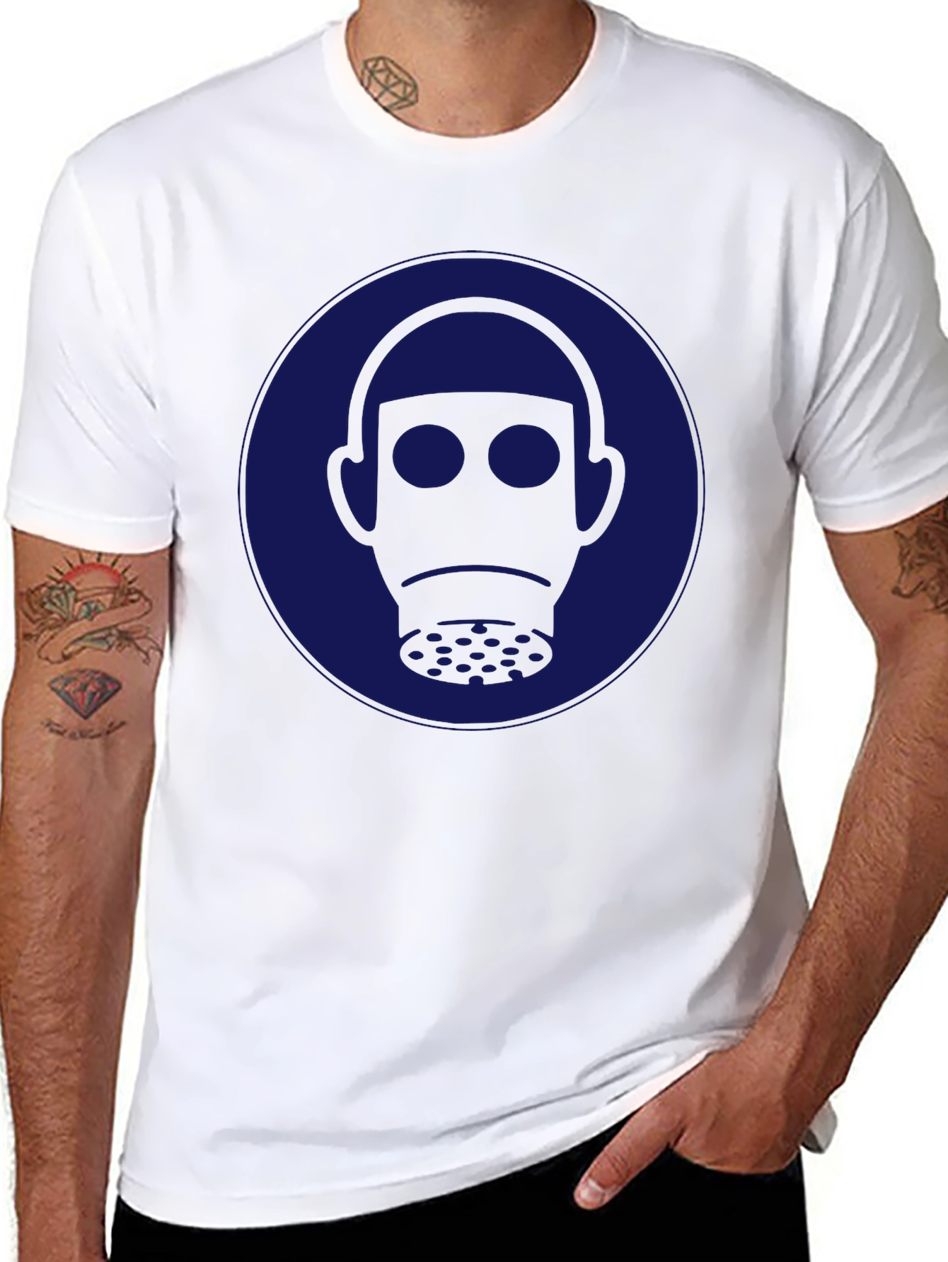 Gas Mask Graphic Tee - Cool & Unique Design