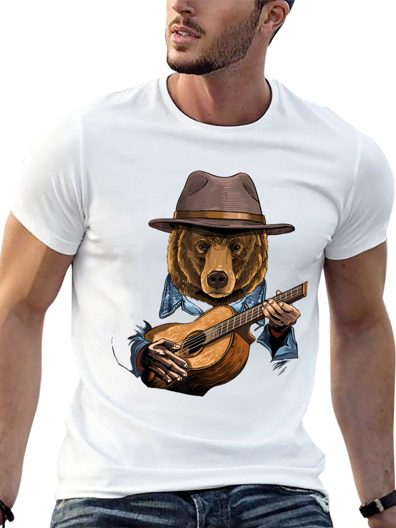Bear Playing Guitar T-Shirt