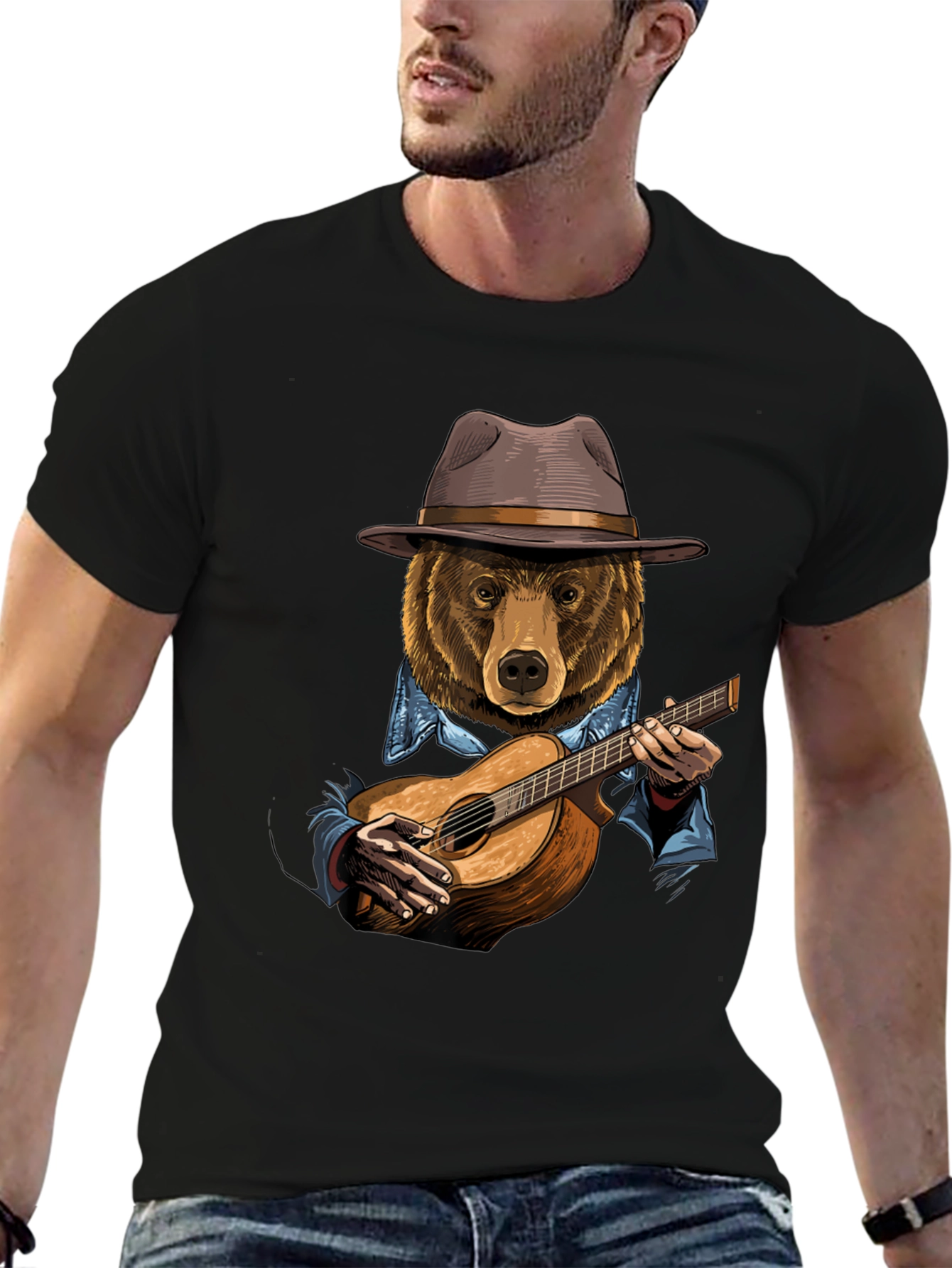 Bear Playing Guitar T-Shirt