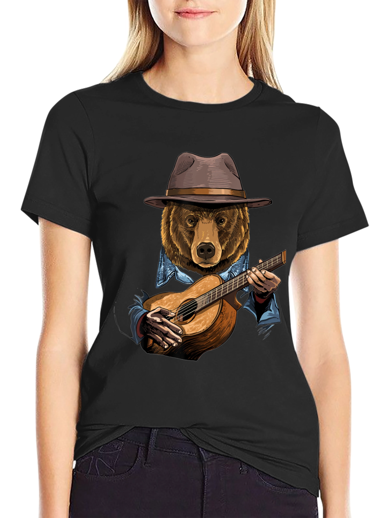 Bear Playing Guitar T-Shirt