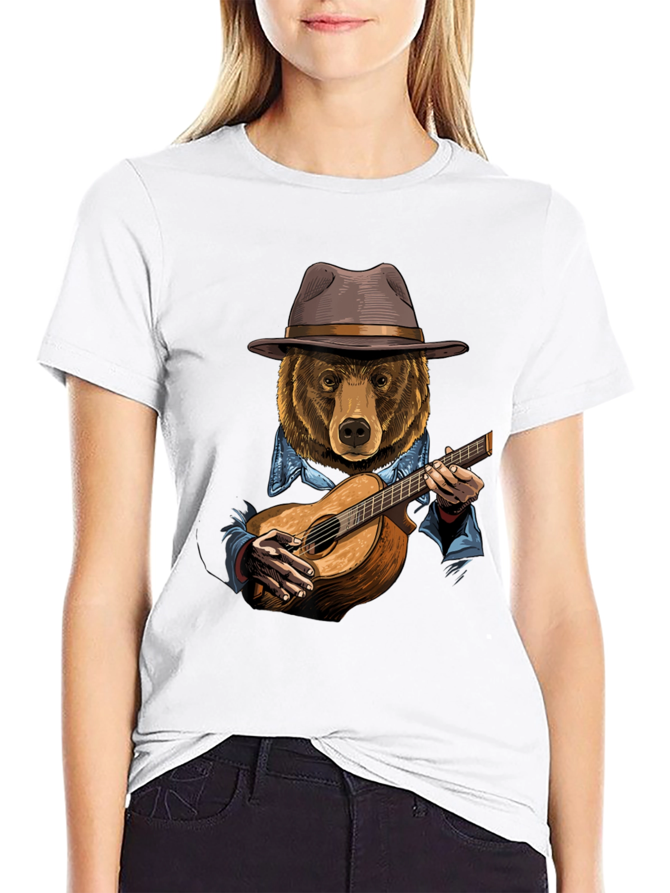 Bear Playing Guitar T-Shirt
