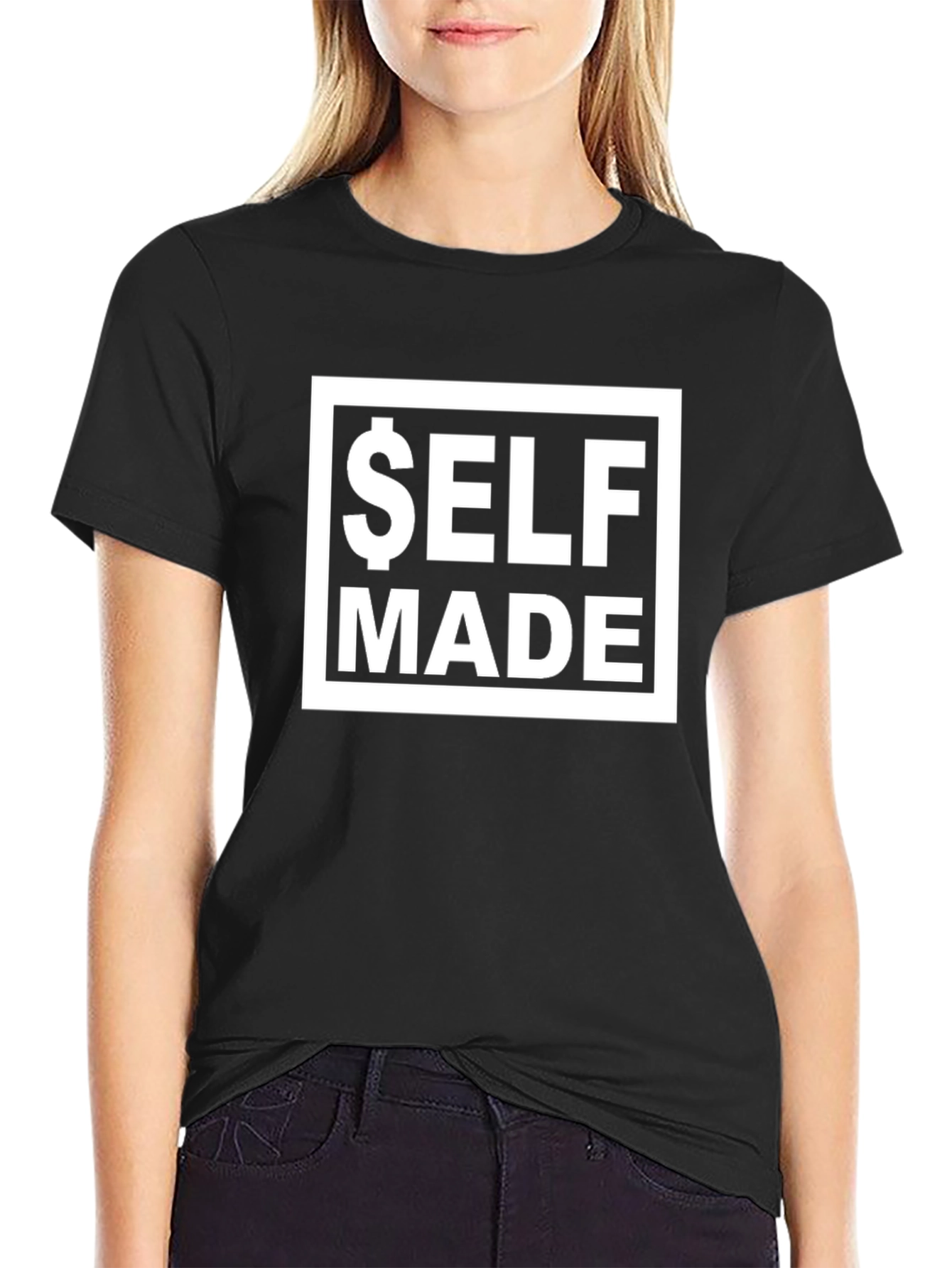 Self Made Black T-Shirt - Motivational Tee