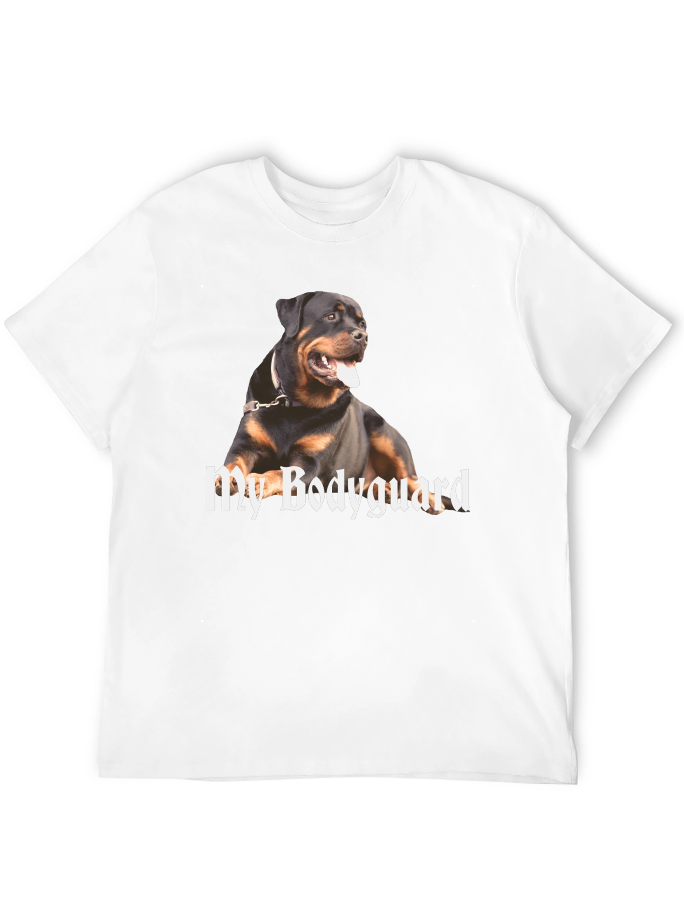 Rottweiler Bodyguard Graphic T-Shirt - Black
