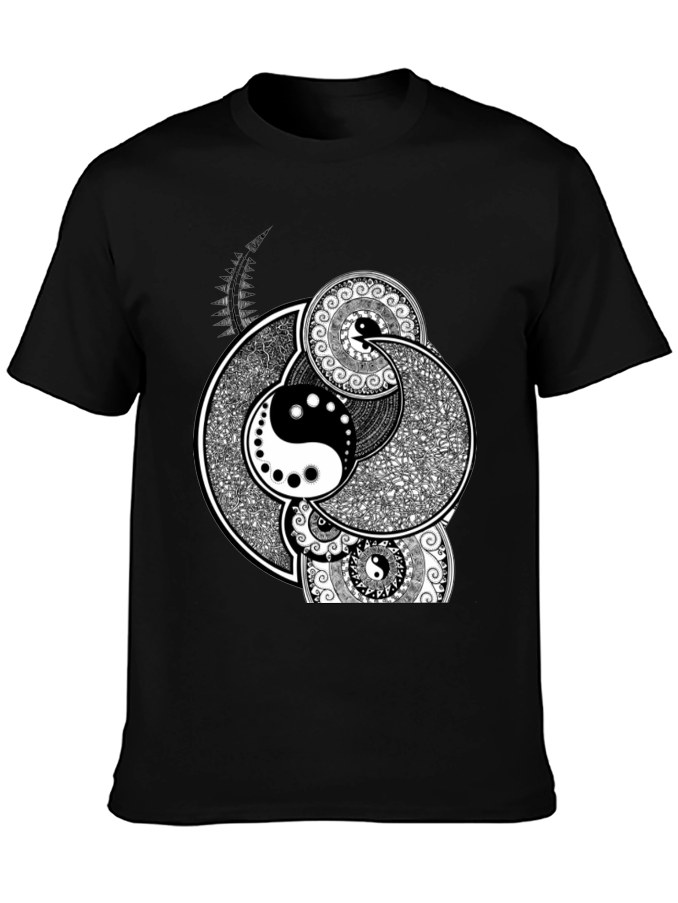 Yin Yang Mandala Graphic T-Shirt