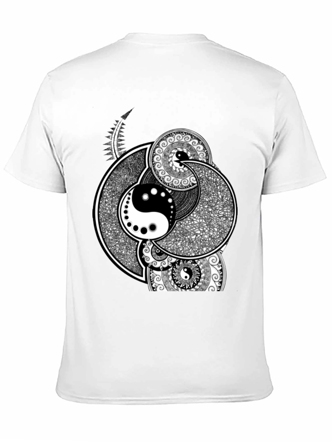 Yin Yang Mandala Graphic T-Shirt