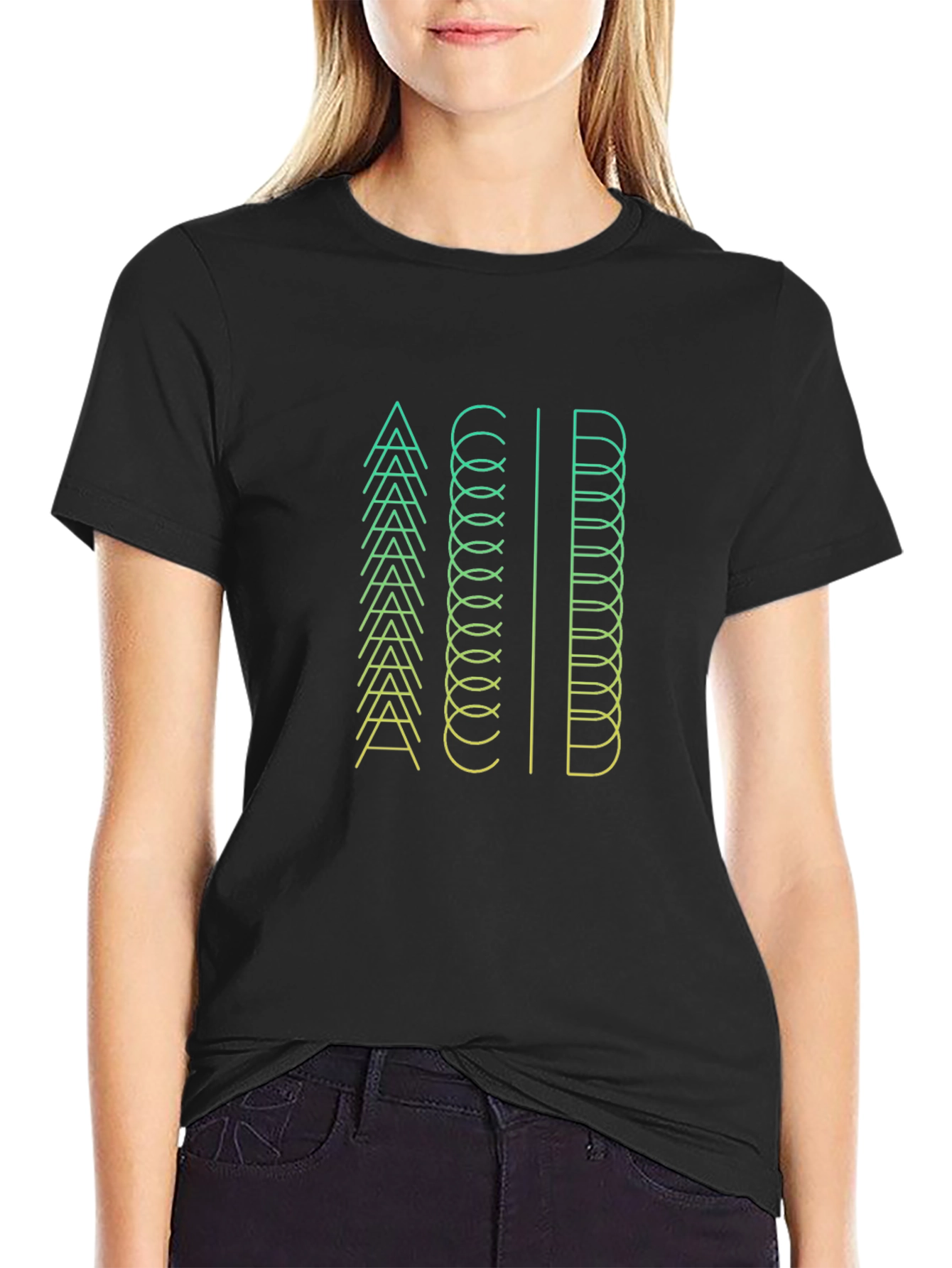 Acid Graphic Tee - Modern Line Art