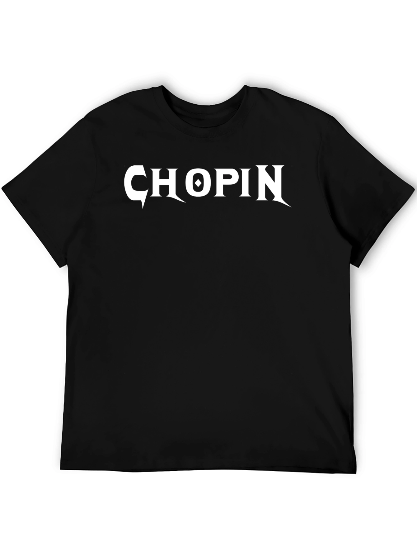 Chopin Graphic Tee - Black Cotton Music T-Shirt