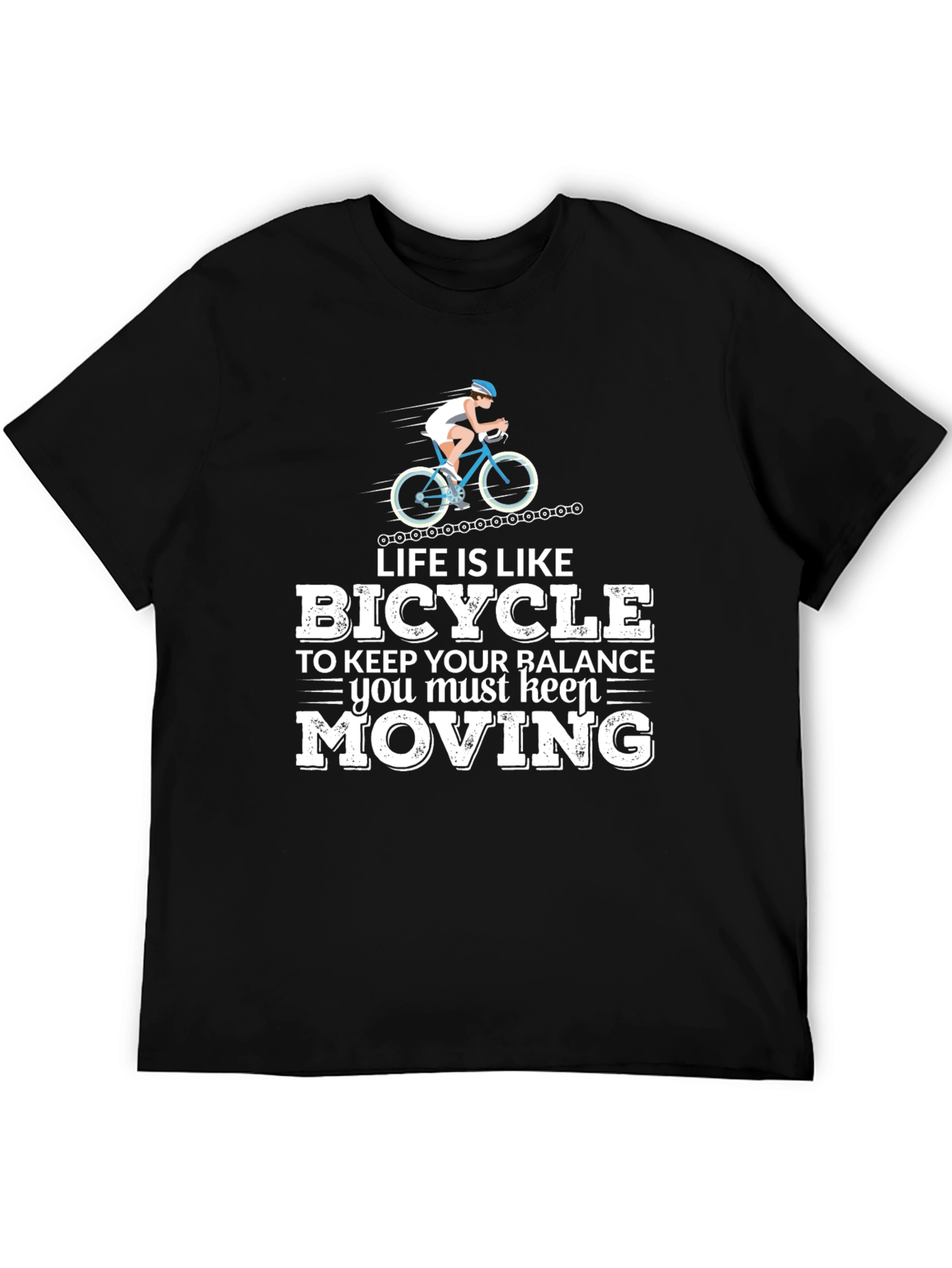 Life Is Like Bicycle T-Shirt Cycling Tee
