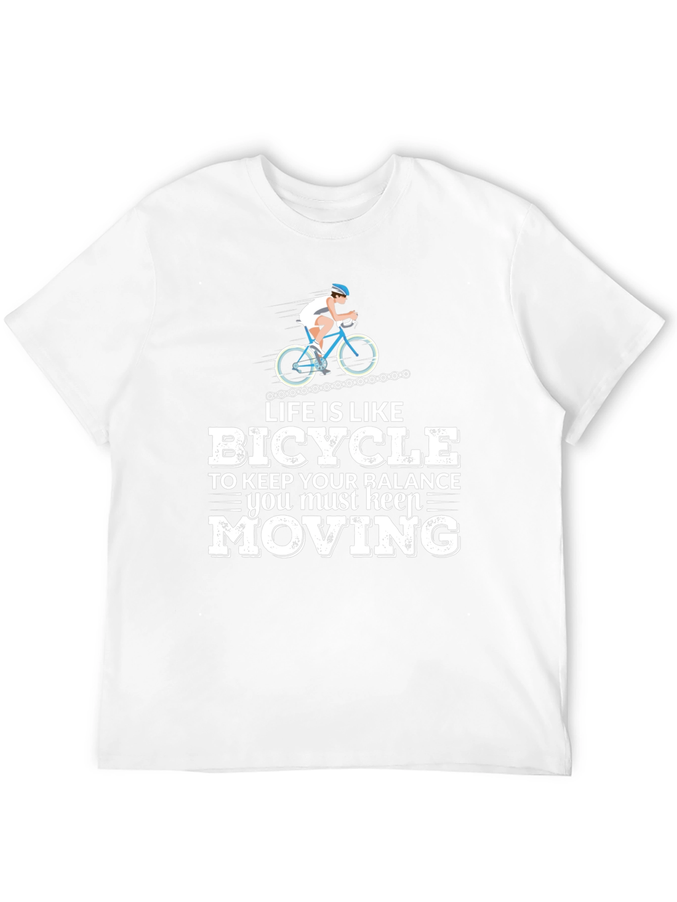 Life Is Like Bicycle T-Shirt Cycling Tee