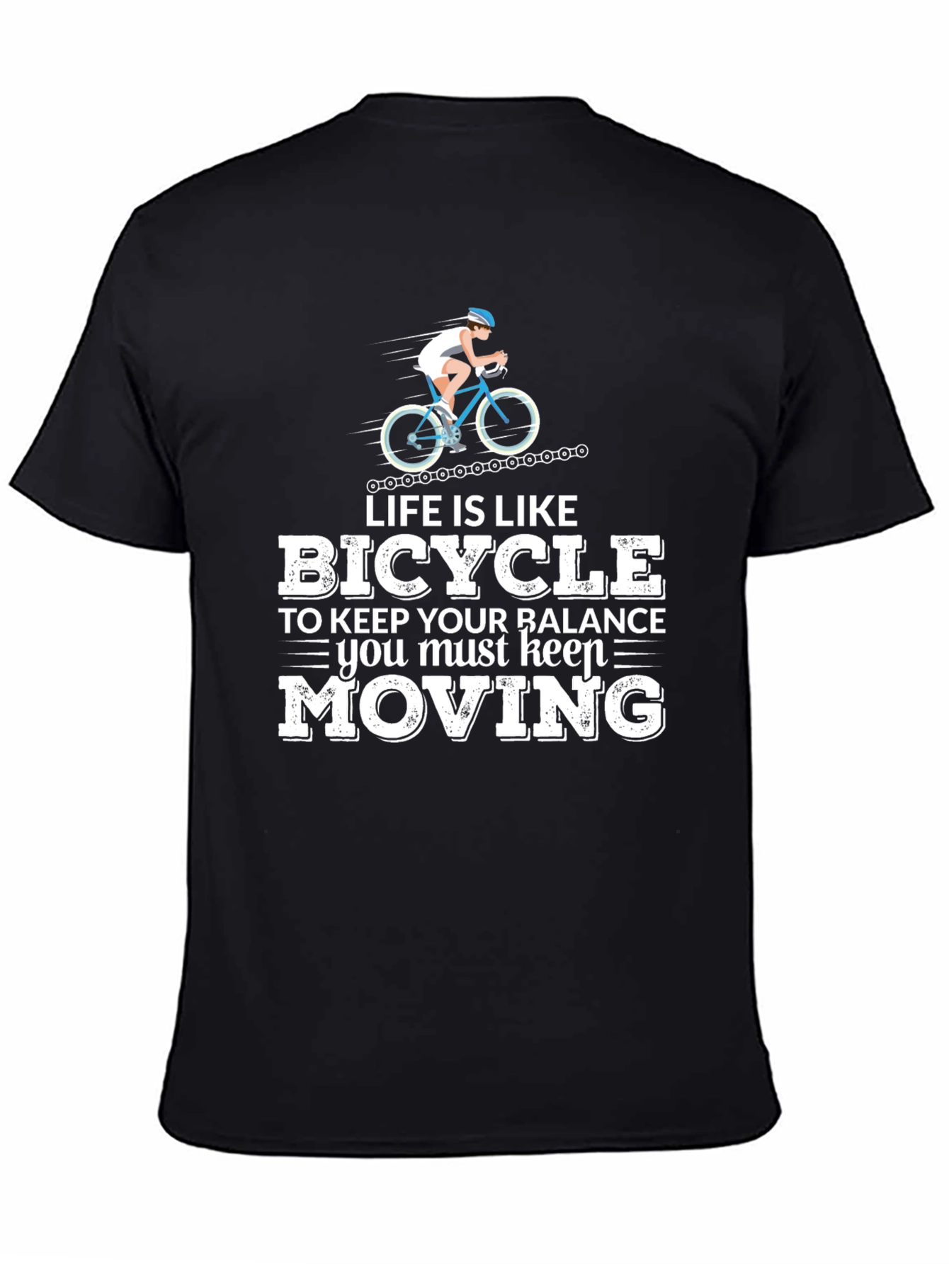 Life Is Like Bicycle T-Shirt Cycling Tee