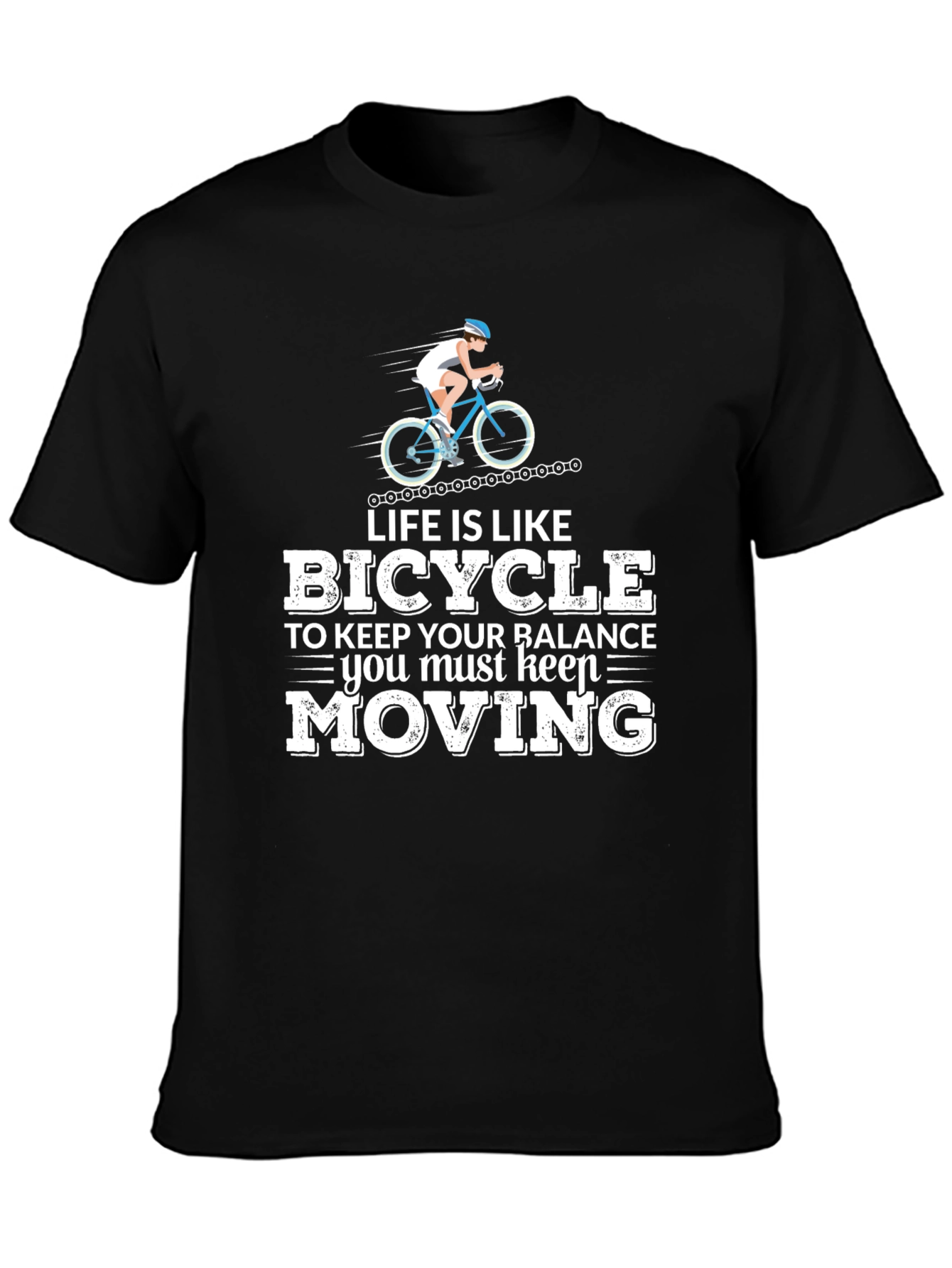 Life Is Like Bicycle T-Shirt Cycling Tee