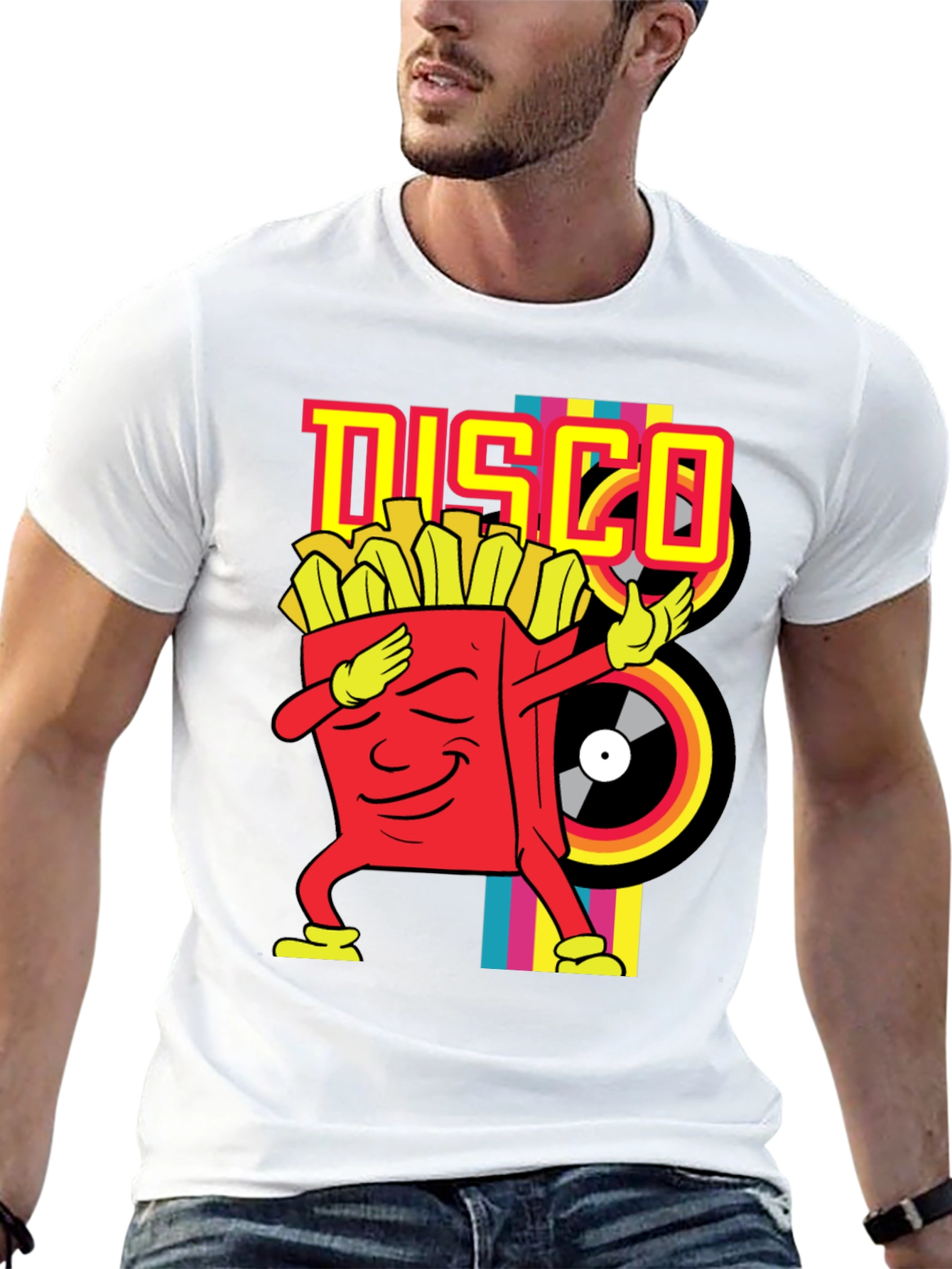 Disco Fries Dab Black T-Shirt