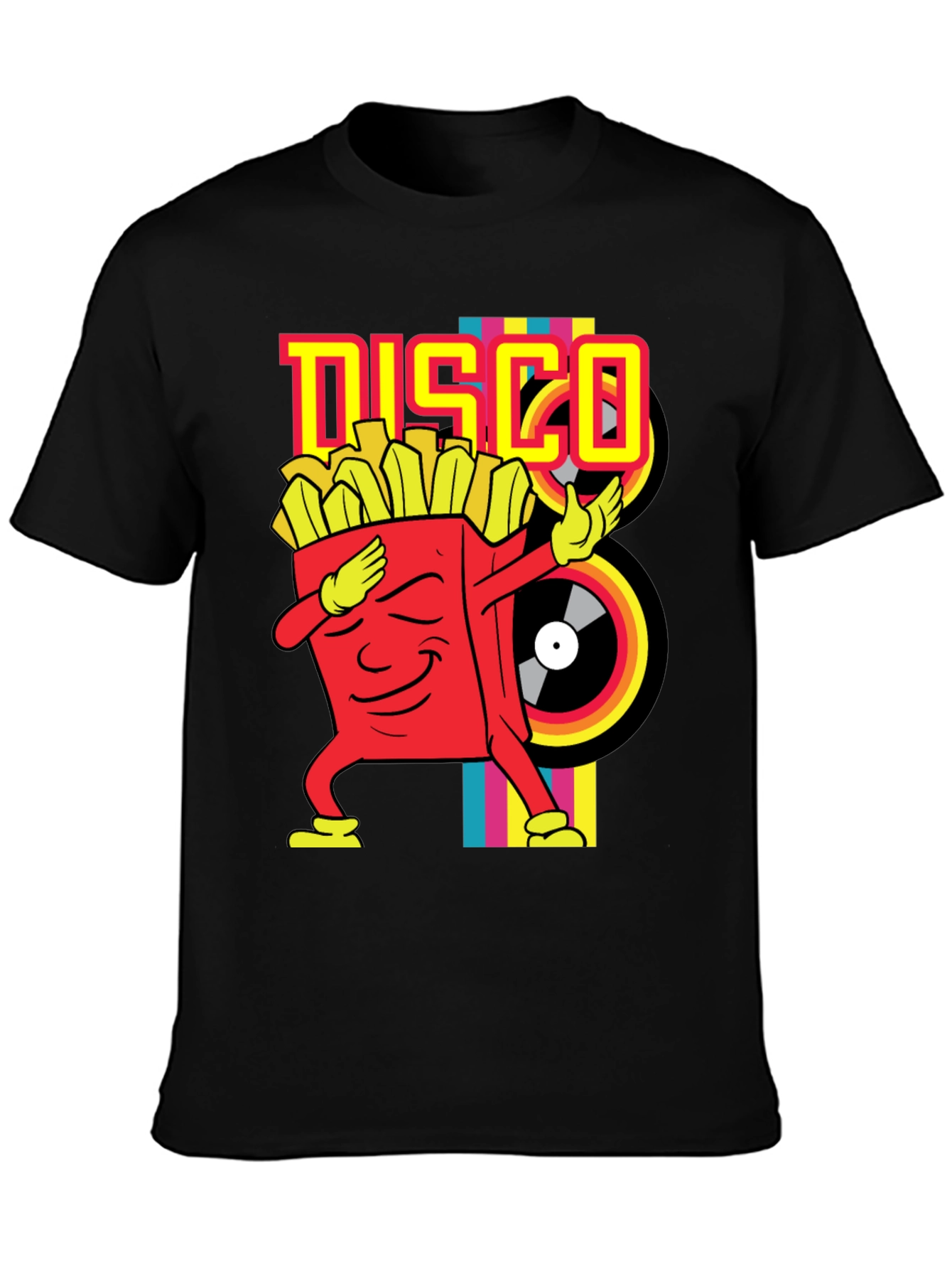 Disco Fries Dab Black T-Shirt