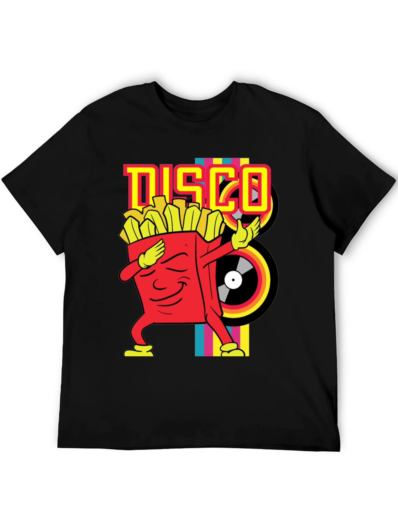 Disco Fries Dab Black T-Shirt