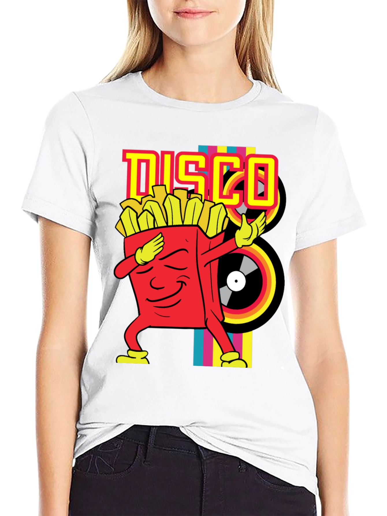 Disco Fries Dab Black T-Shirt