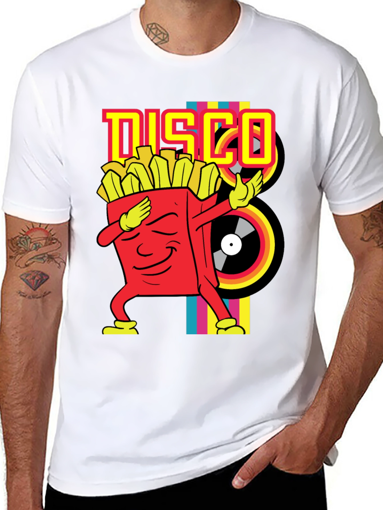 Disco Fries Dab Black T-Shirt