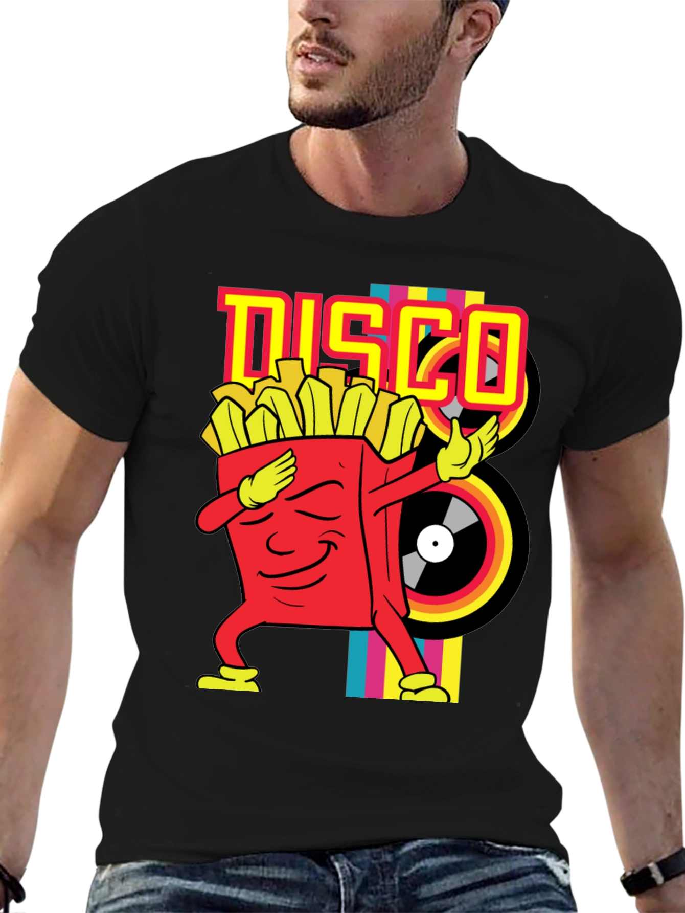 Disco Fries Dab Black T-Shirt
