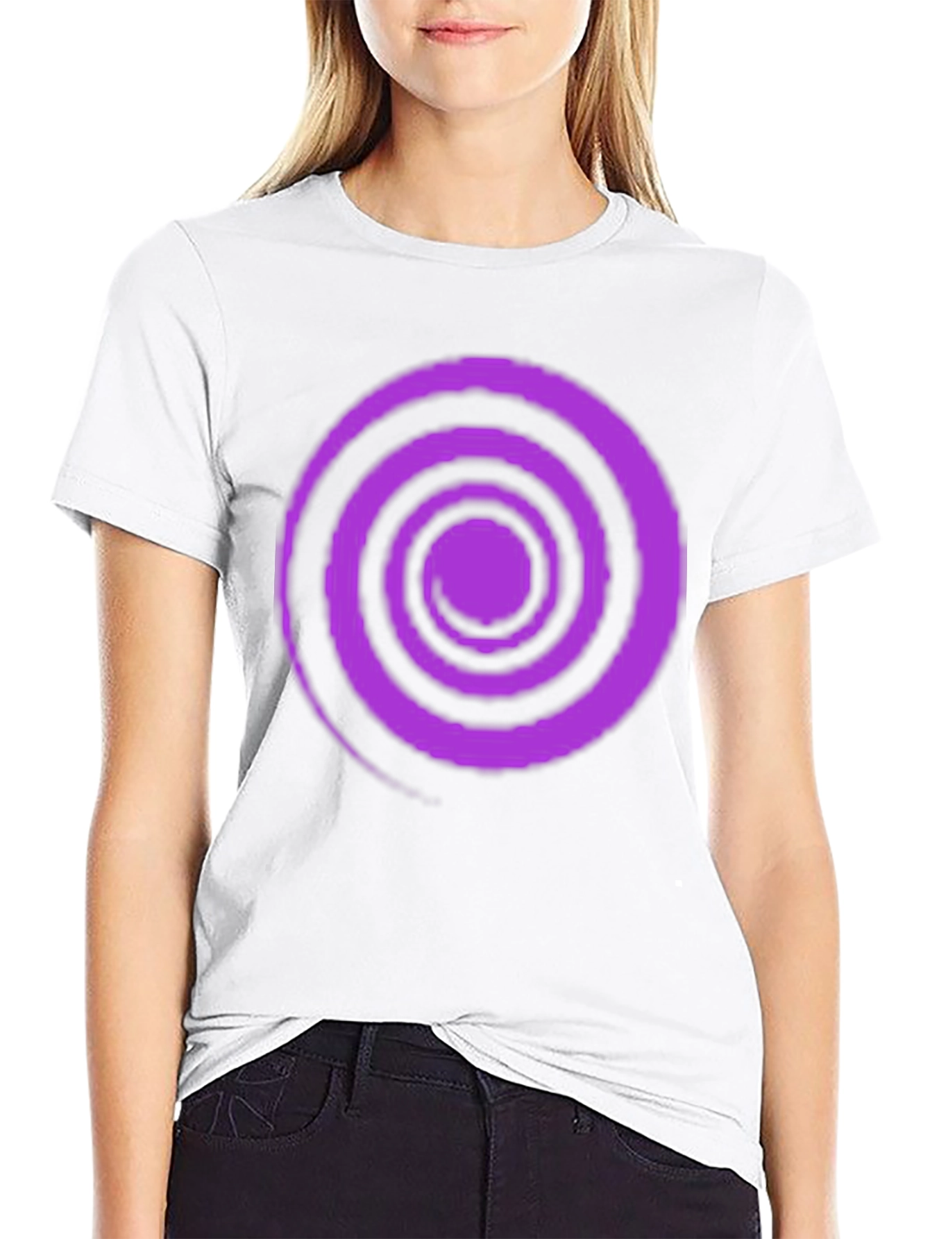 Swirl Graphic Tee - Black Cotton Comfort