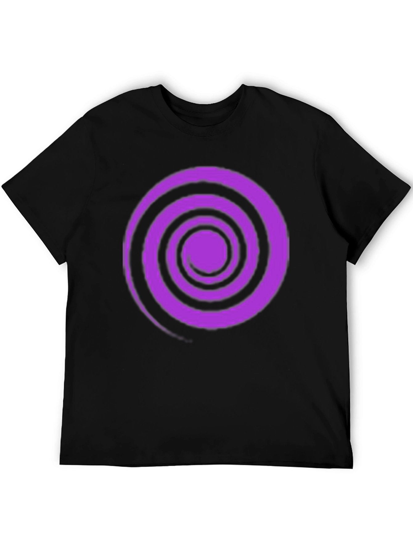 Swirl Graphic Tee - Black Cotton Comfort