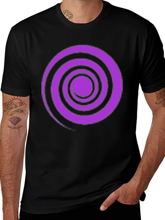 Swirl Graphic Tee - Black Cotton Comfort