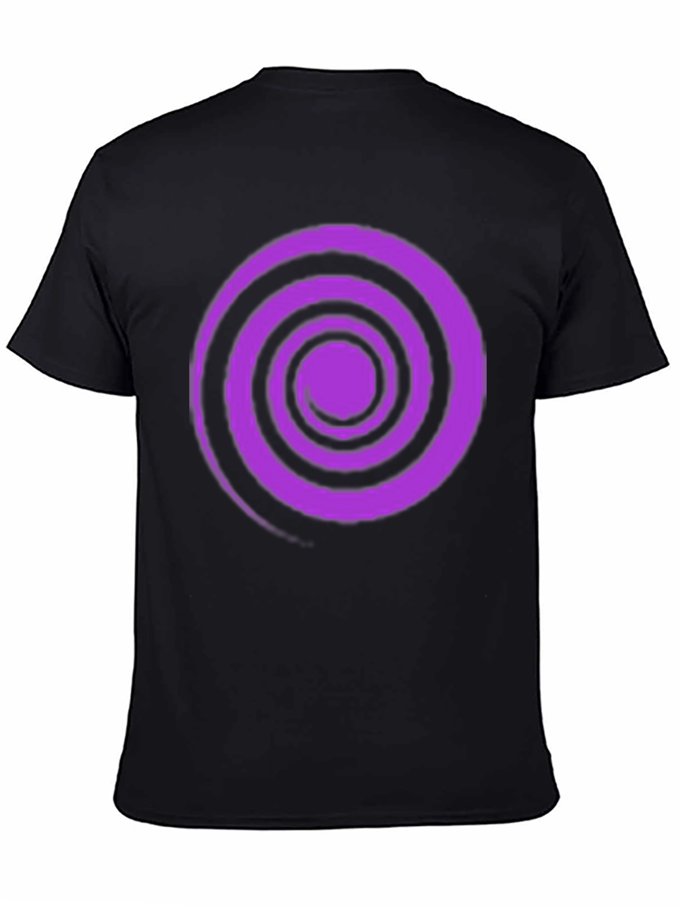Swirl Graphic Tee - Black Cotton Comfort
