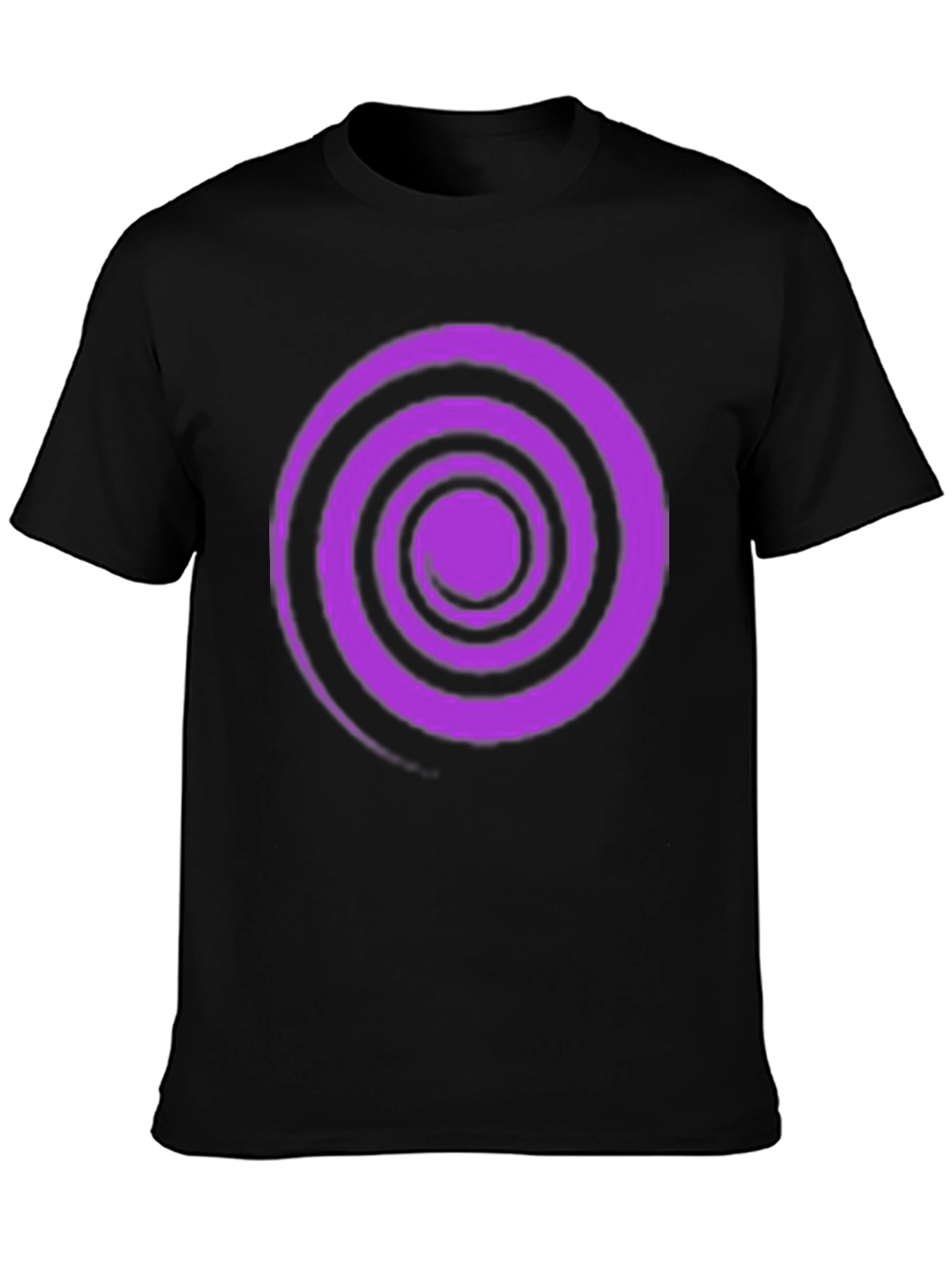 Swirl Graphic Tee - Black Cotton Comfort
