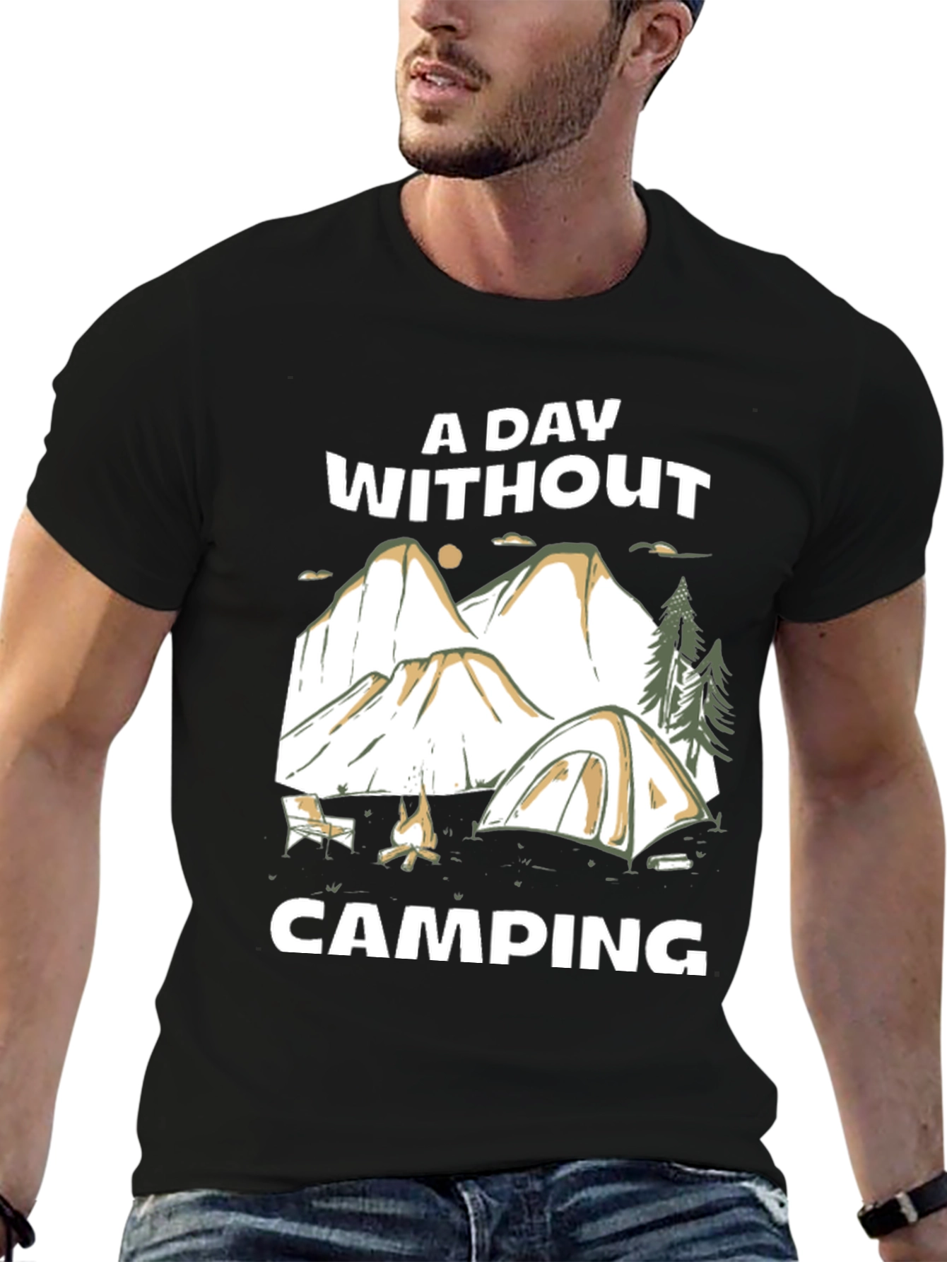 Camping Adventure T-Shirt: A Day Without Camping