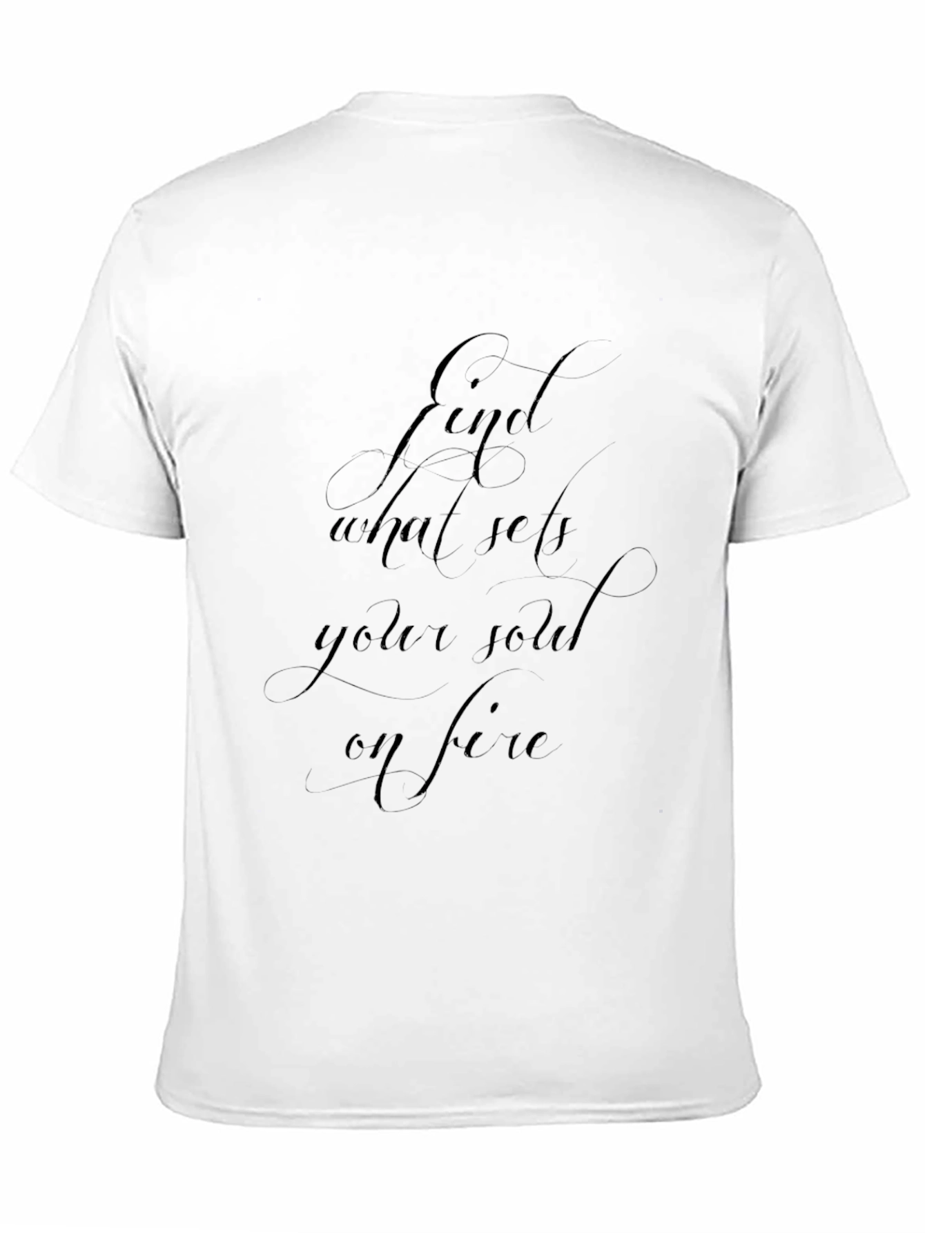 Inspirational Find Your Fire Black Graphic Tee