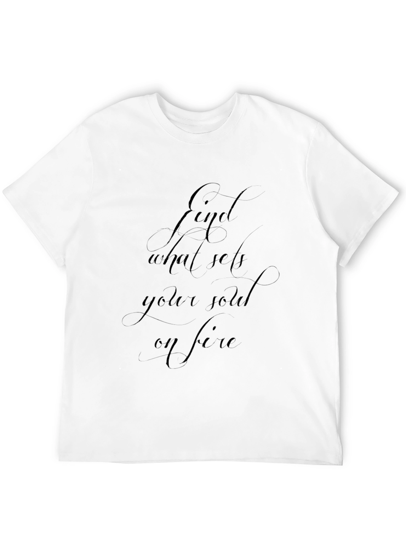 Inspirational Find Your Fire Black Graphic Tee
