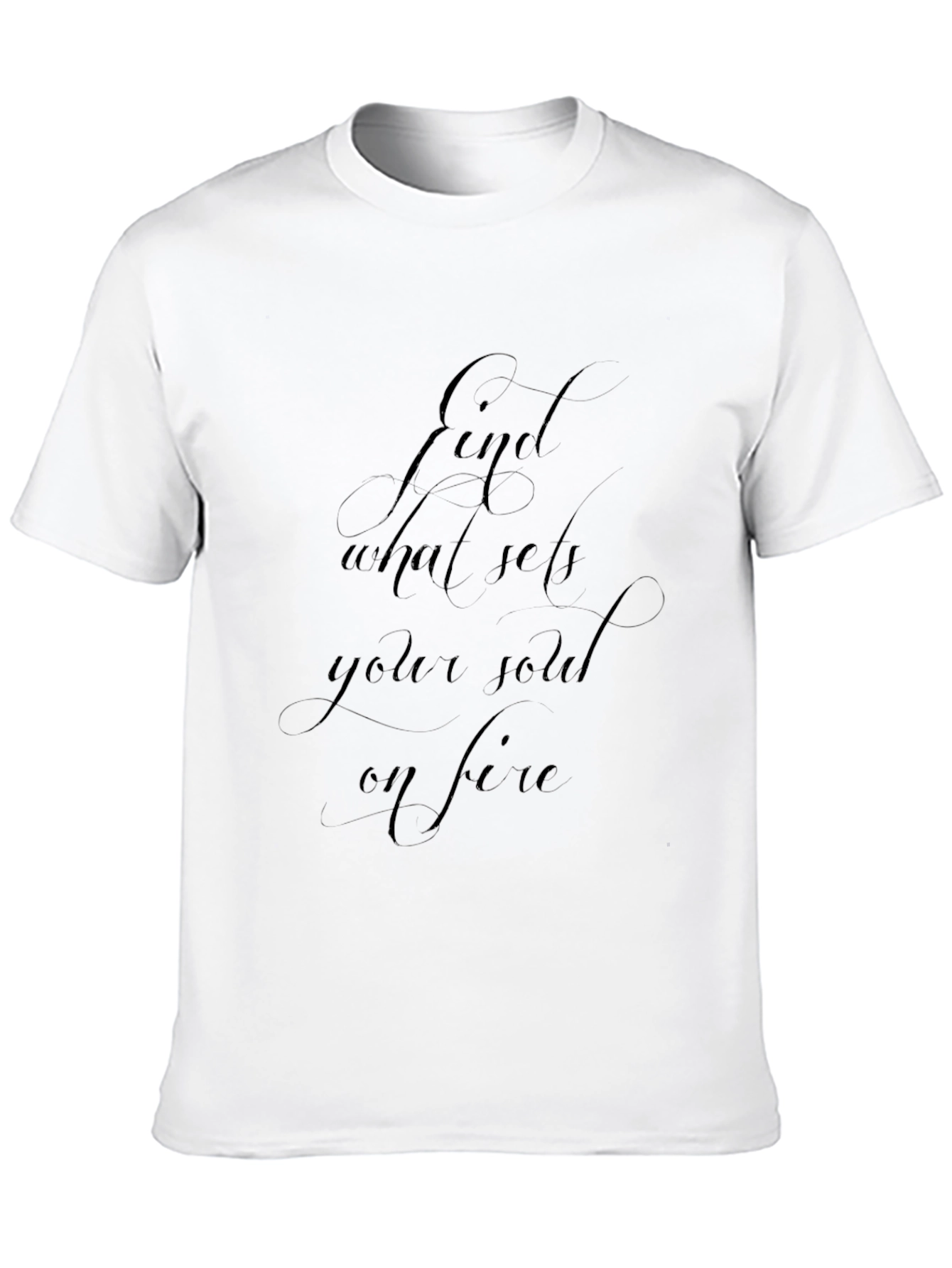 Inspirational Find Your Fire Black Graphic Tee