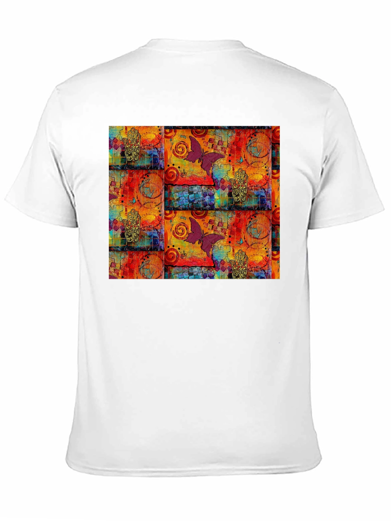 Butterfly Graphic Print Crew Neck Tee