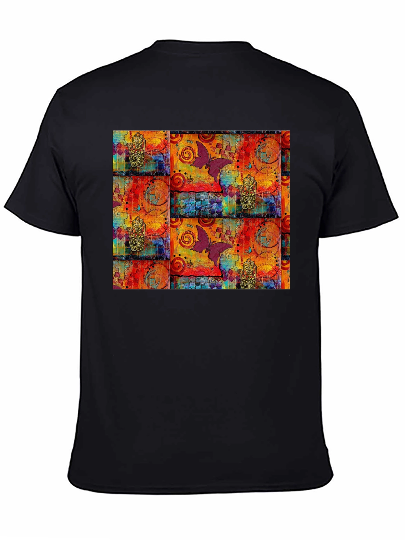Butterfly Graphic Print Crew Neck Tee