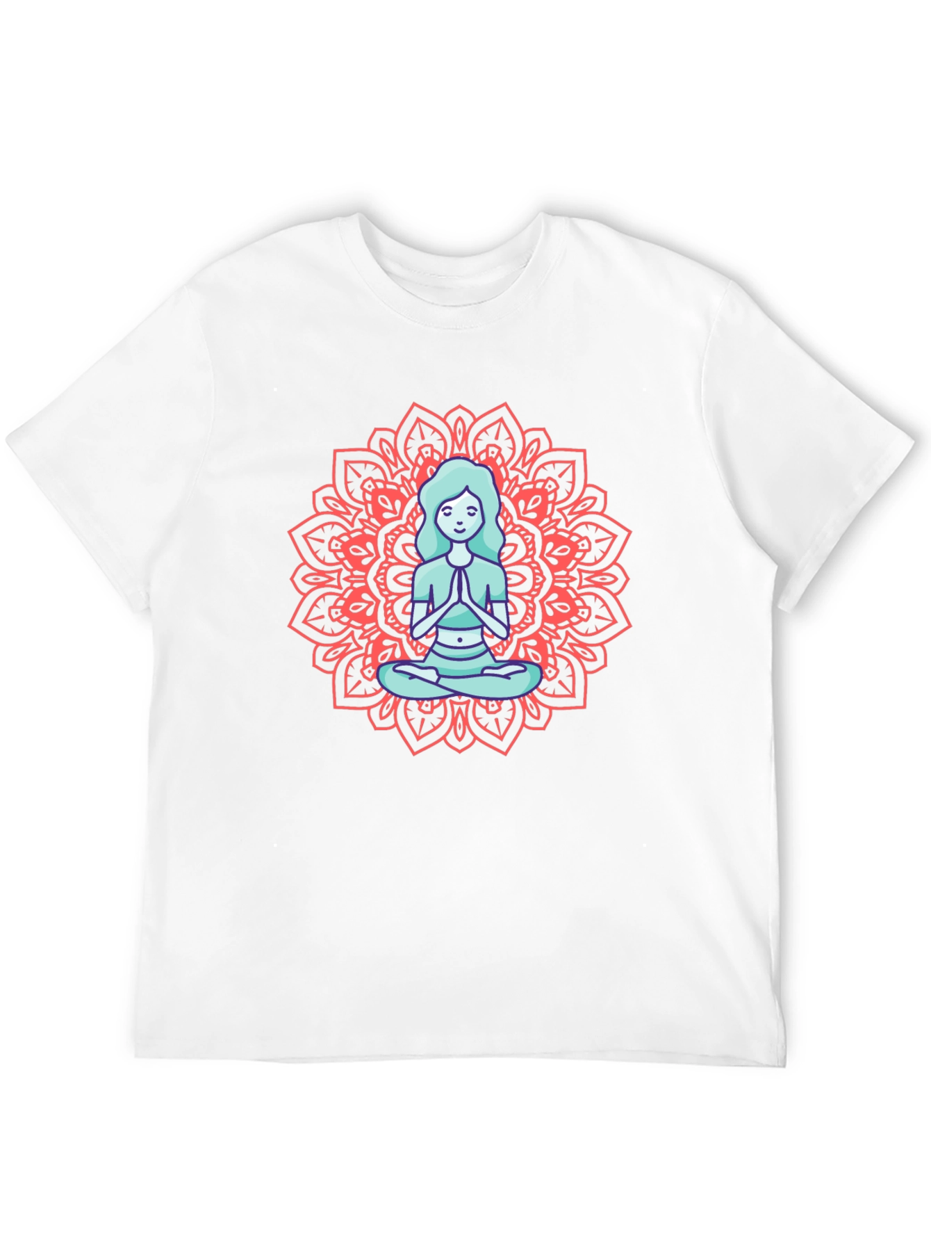 Meditating Woman Mandala Graphic Tee
