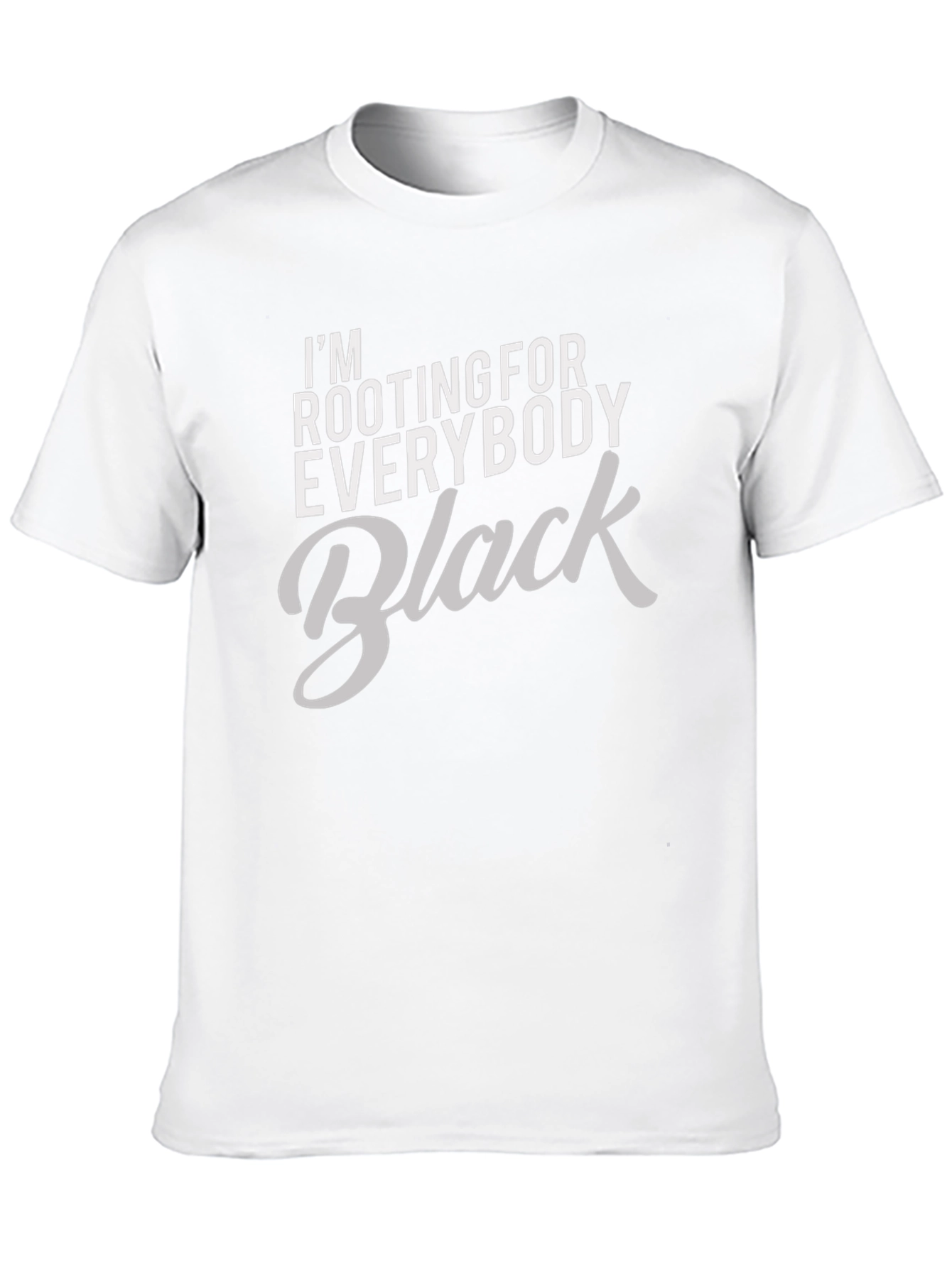 Rooting for Everybody Black T-Shirt Graphic Tee