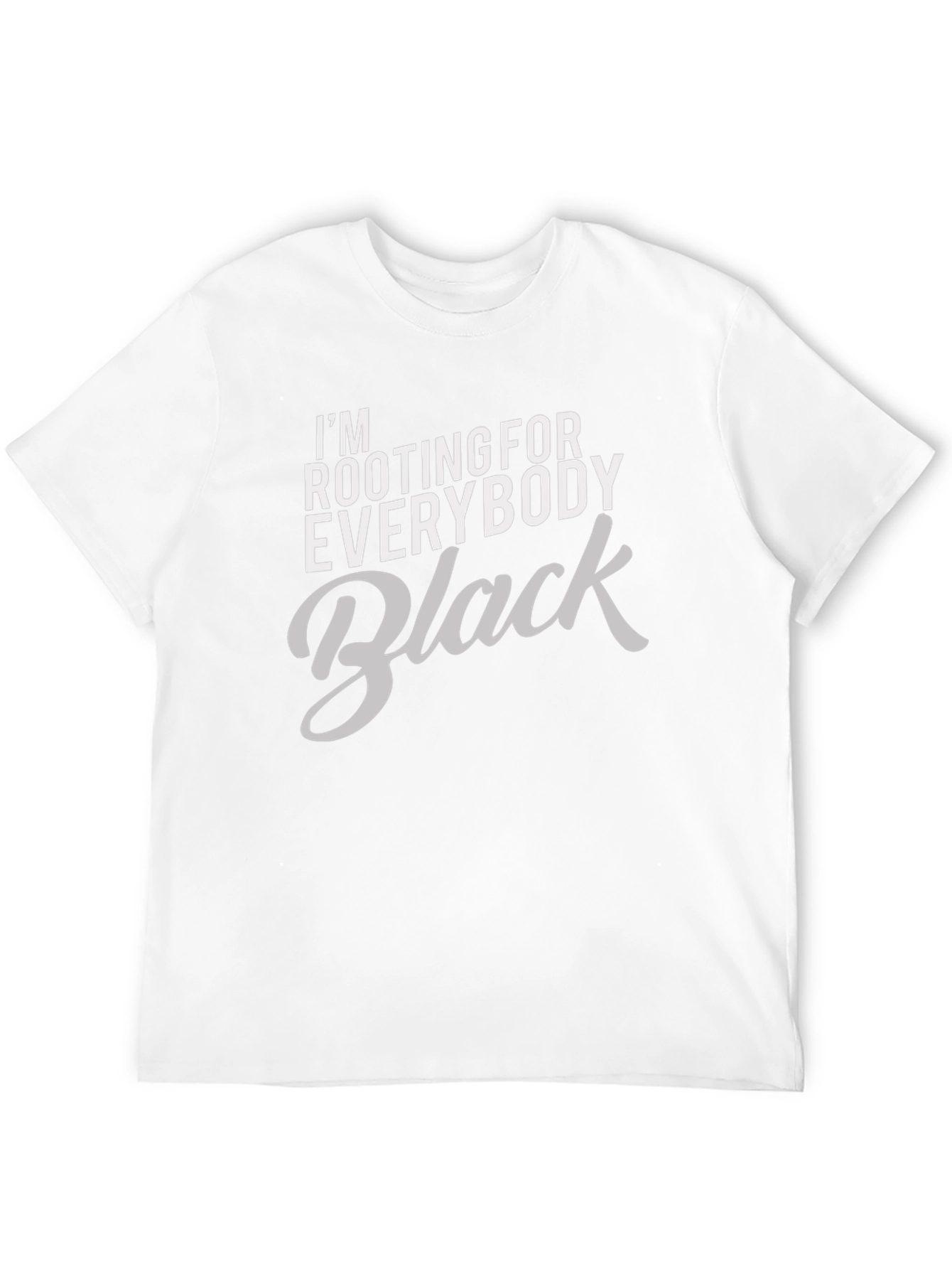 Rooting for Everybody Black T-Shirt Graphic Tee
