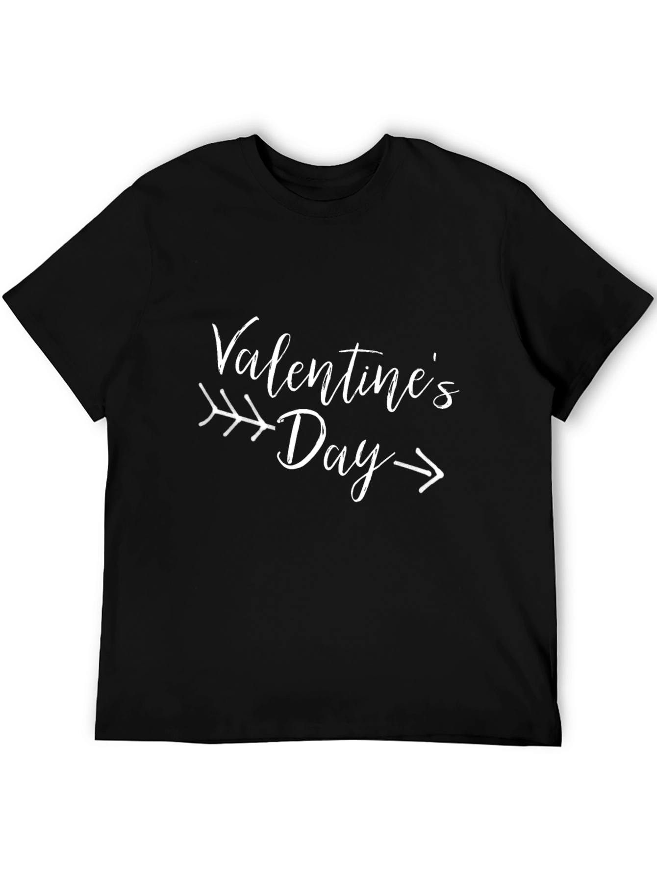 Valentines Day Arrow T-Shirt - Black