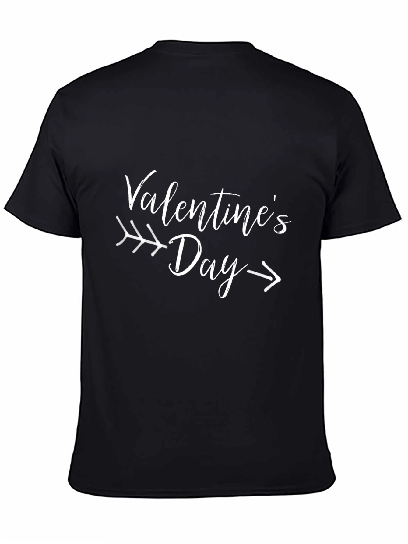 Valentines Day Arrow T-Shirt - Black