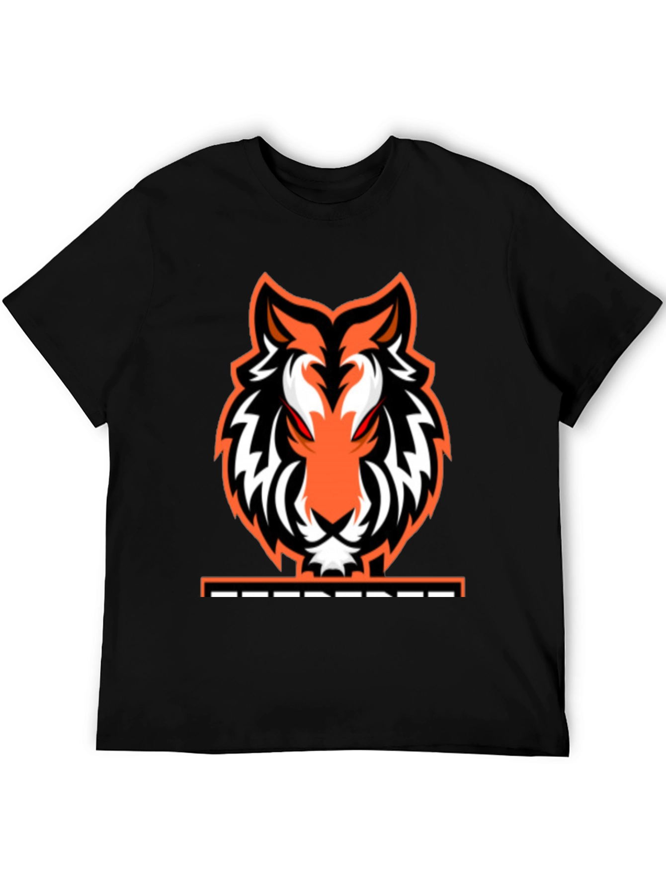 Fierce Tiger Graphic Tee - Black Cotton Blend