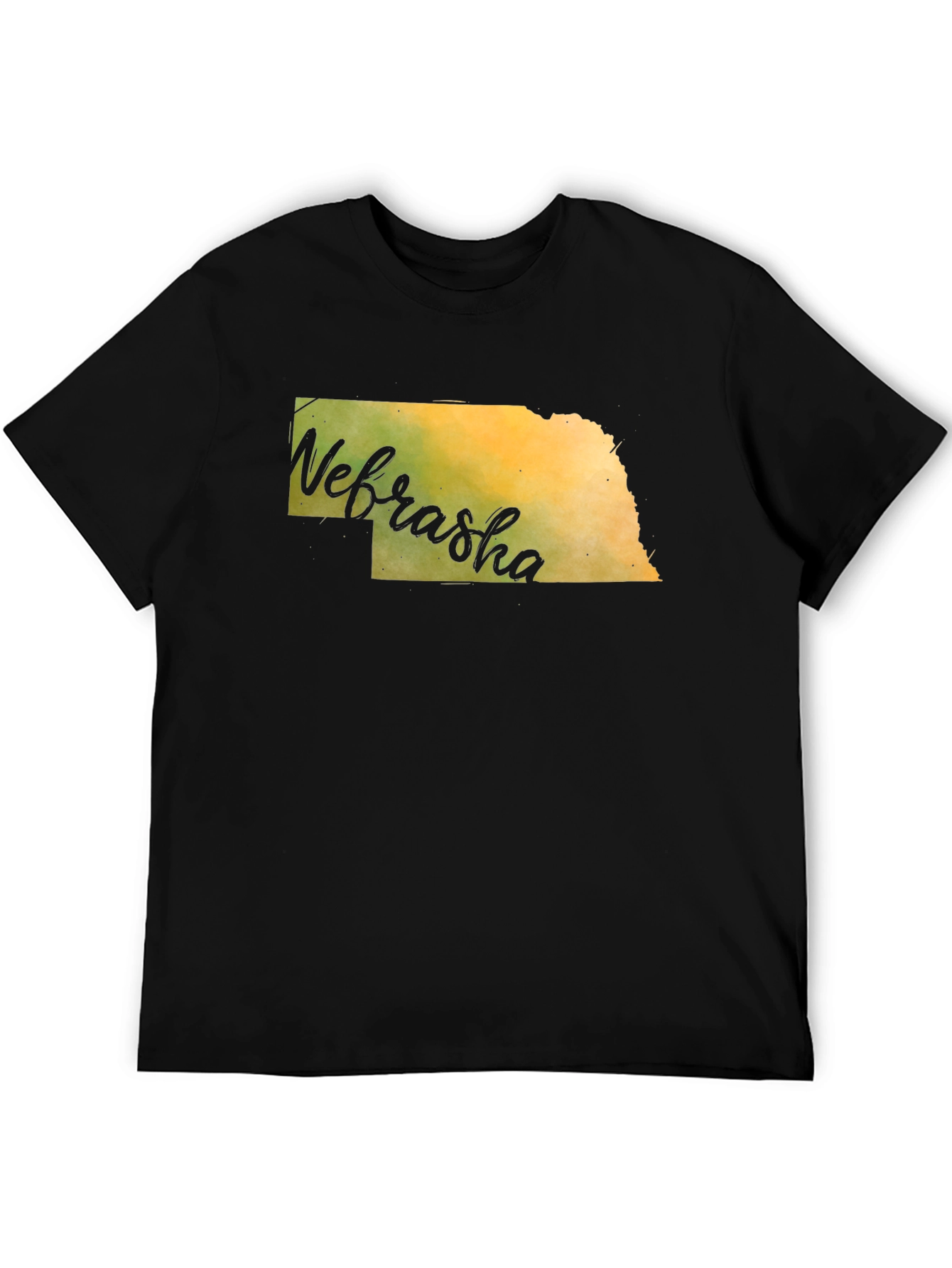 Nebraska State Map Graphic T-Shirt