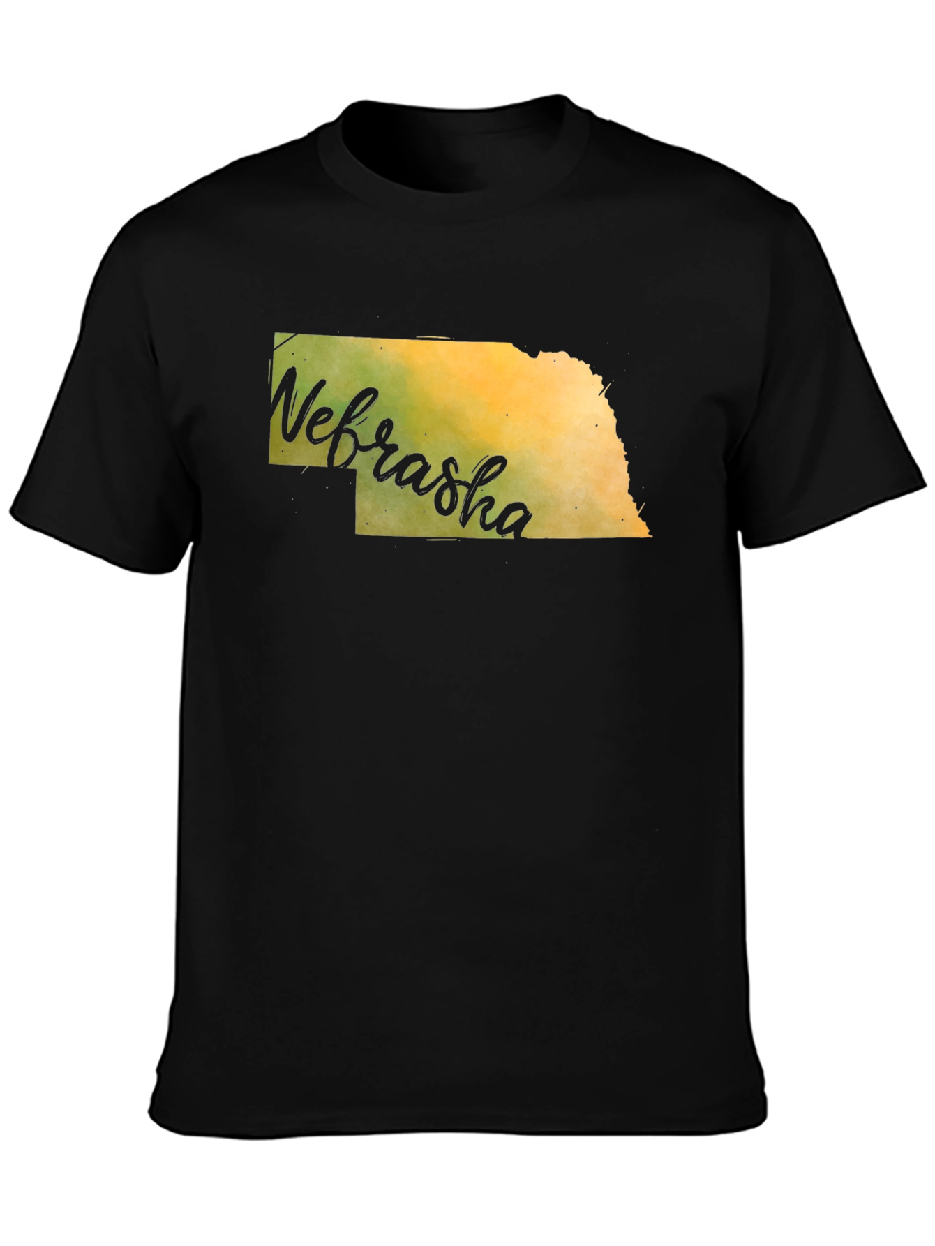 Nebraska State Map Graphic T-Shirt