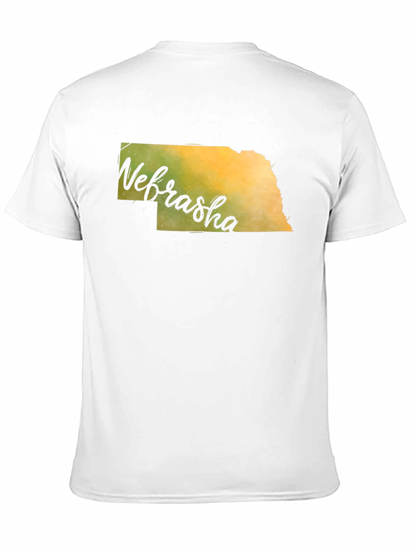 Nebraska State Map Graphic T-Shirt
