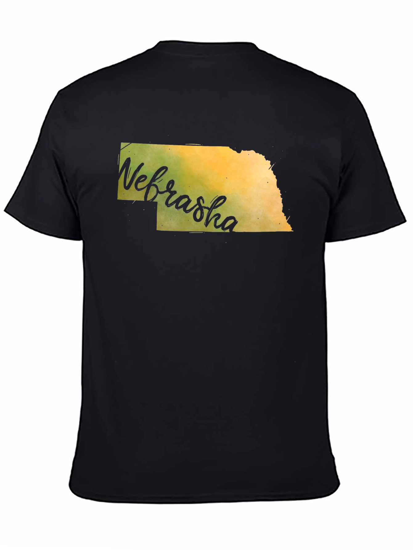 Nebraska State Map Graphic T-Shirt