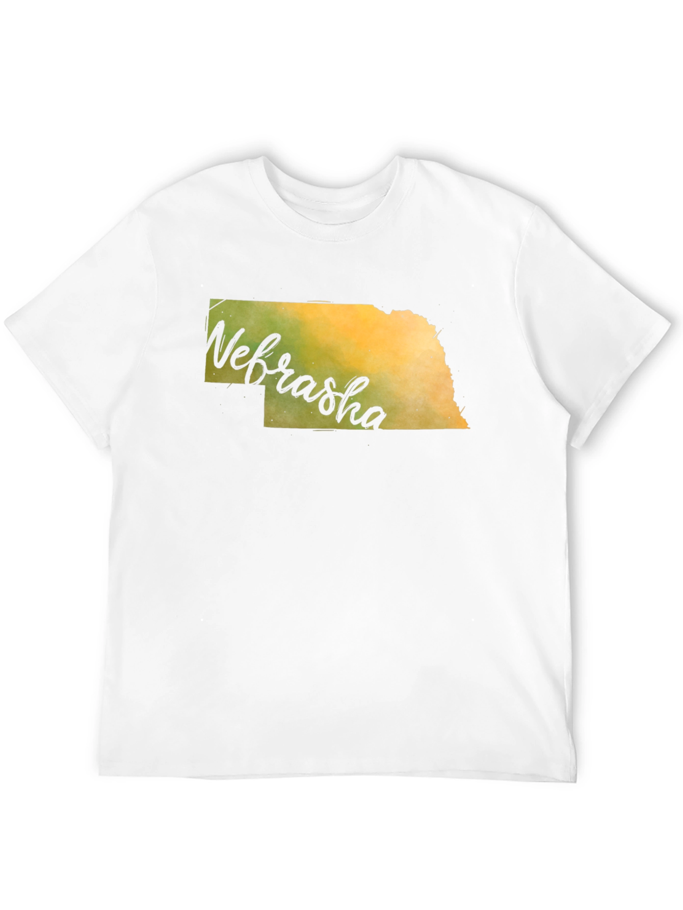 Nebraska State Map Graphic T-Shirt