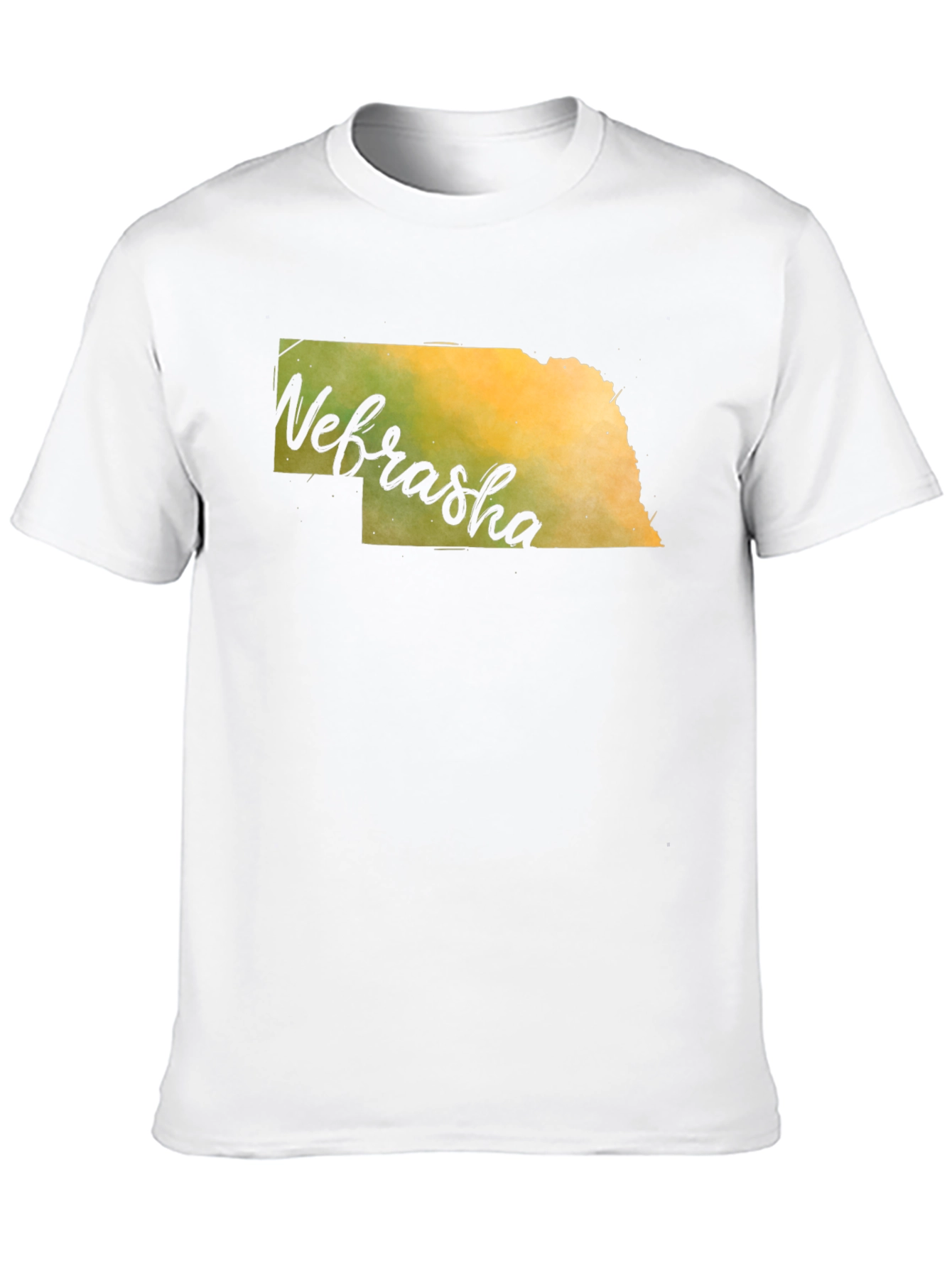 Nebraska State Map Graphic T-Shirt