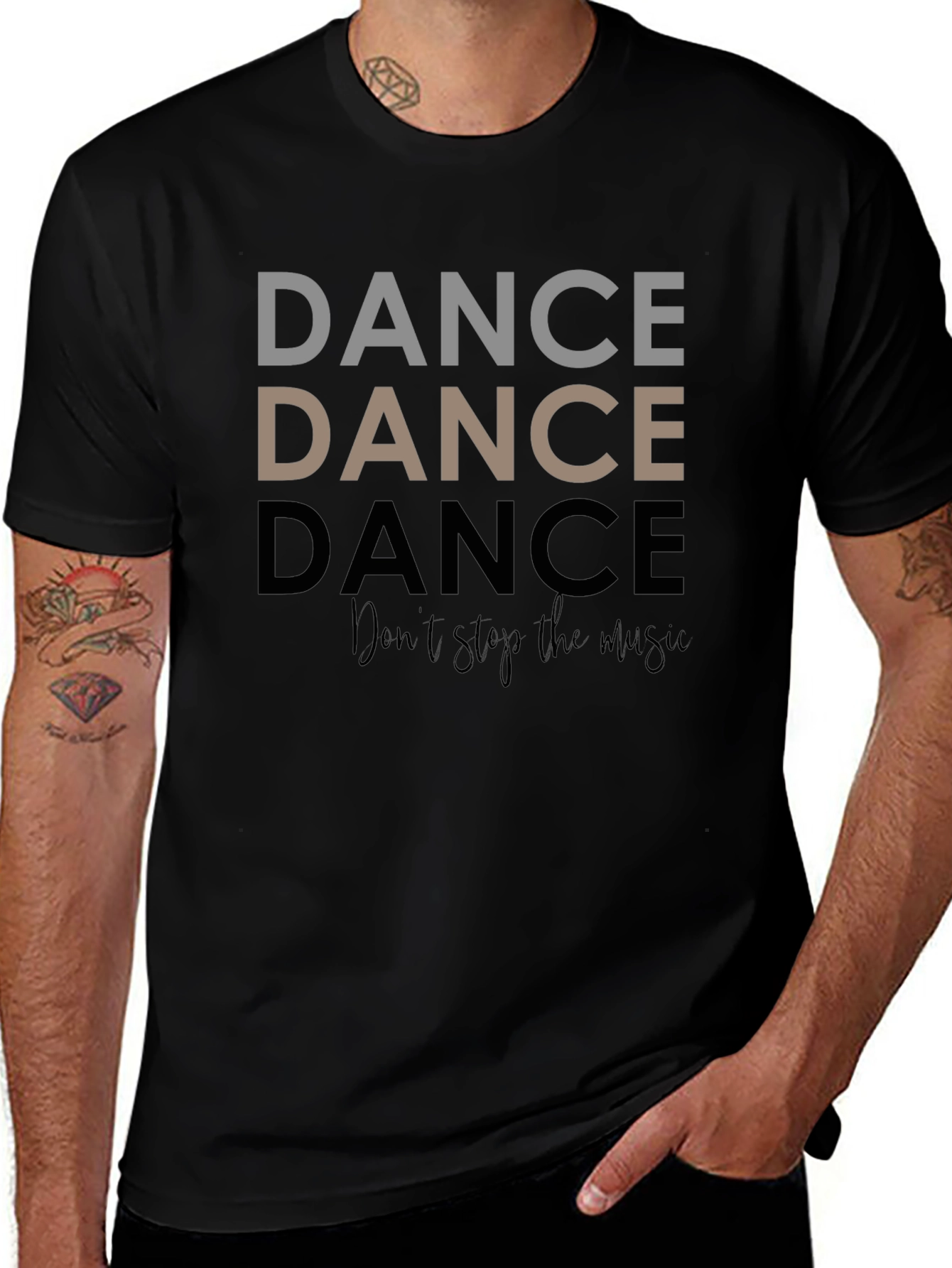 Dance Graphic Tee - Dont Stop the Music Shirt